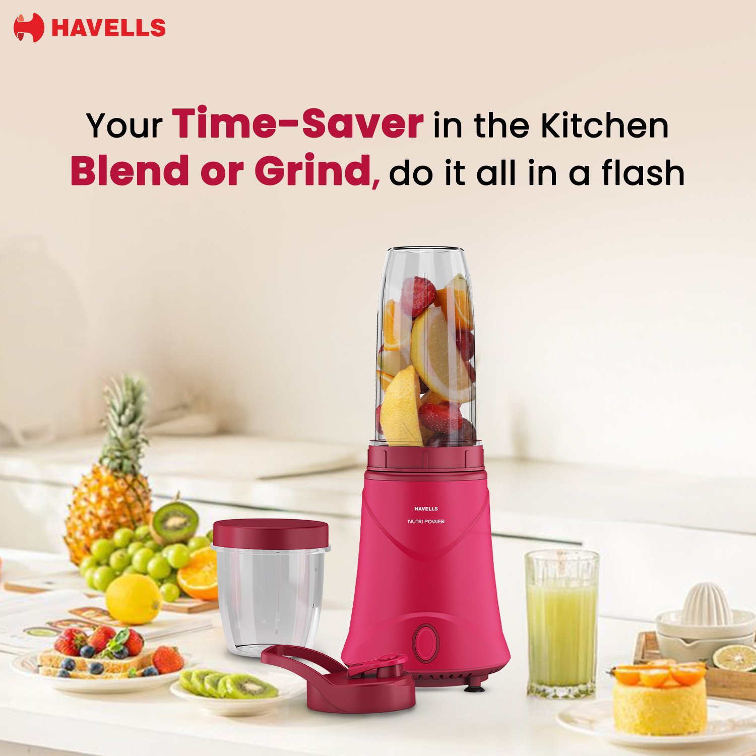 Image of HAVELLS Nutri Power 350 W Mixer Blender