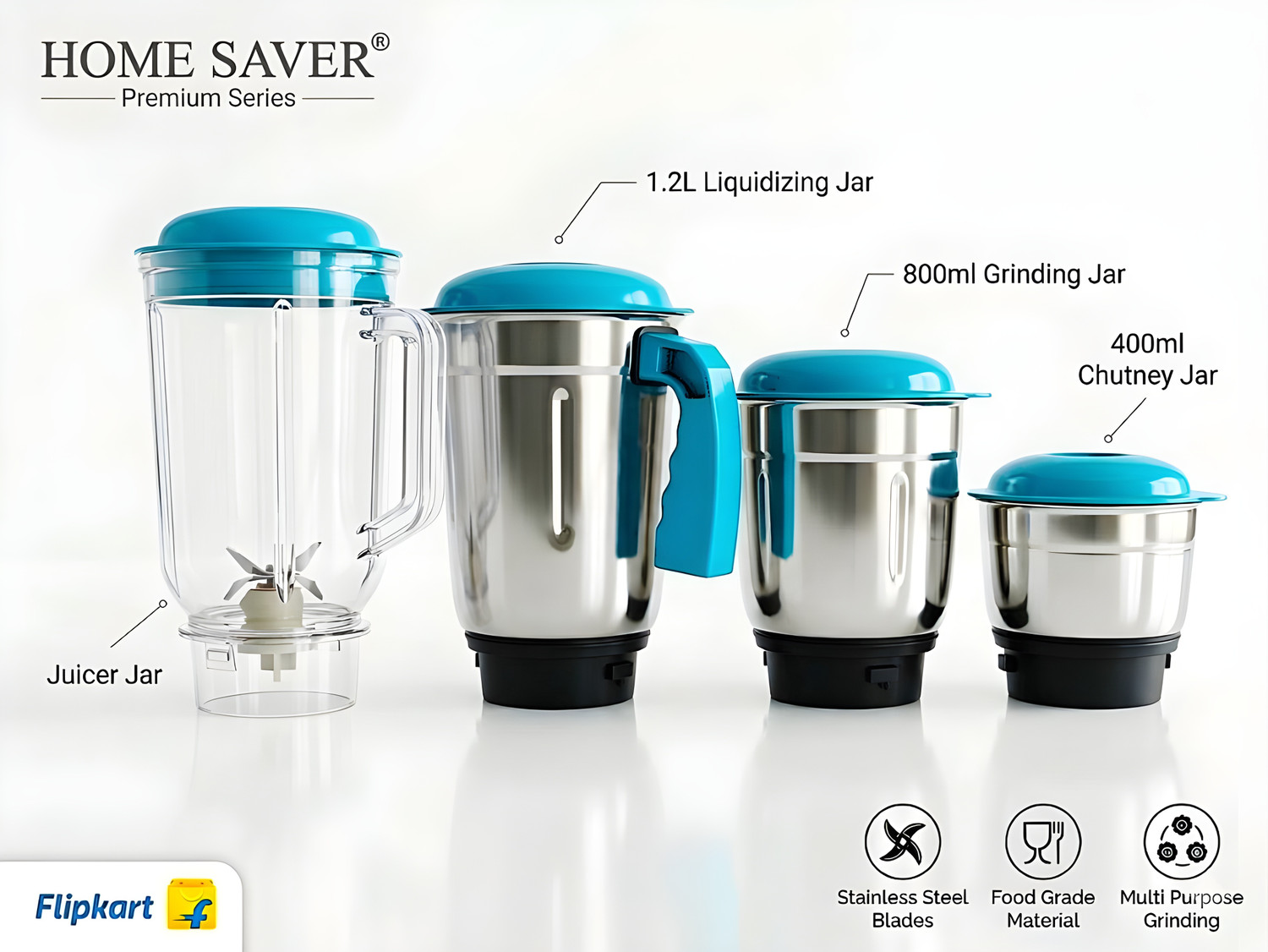 Image of HOME SAVER EcoMix Pro 750 W Mixer Grinder