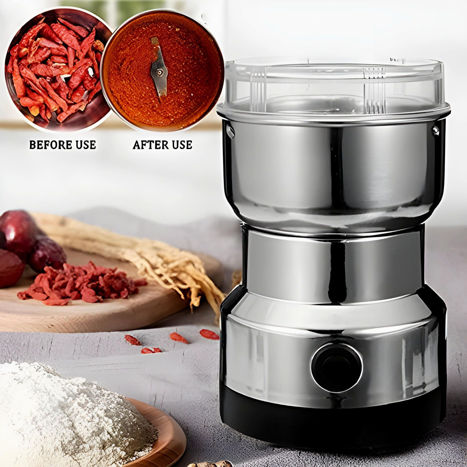 Image of JayGopalTrendz Electric Mini Mixer Coffee Grinder Juicer Light weight Compact for KitchenFG298 240 W Juicer Mixer Grinder