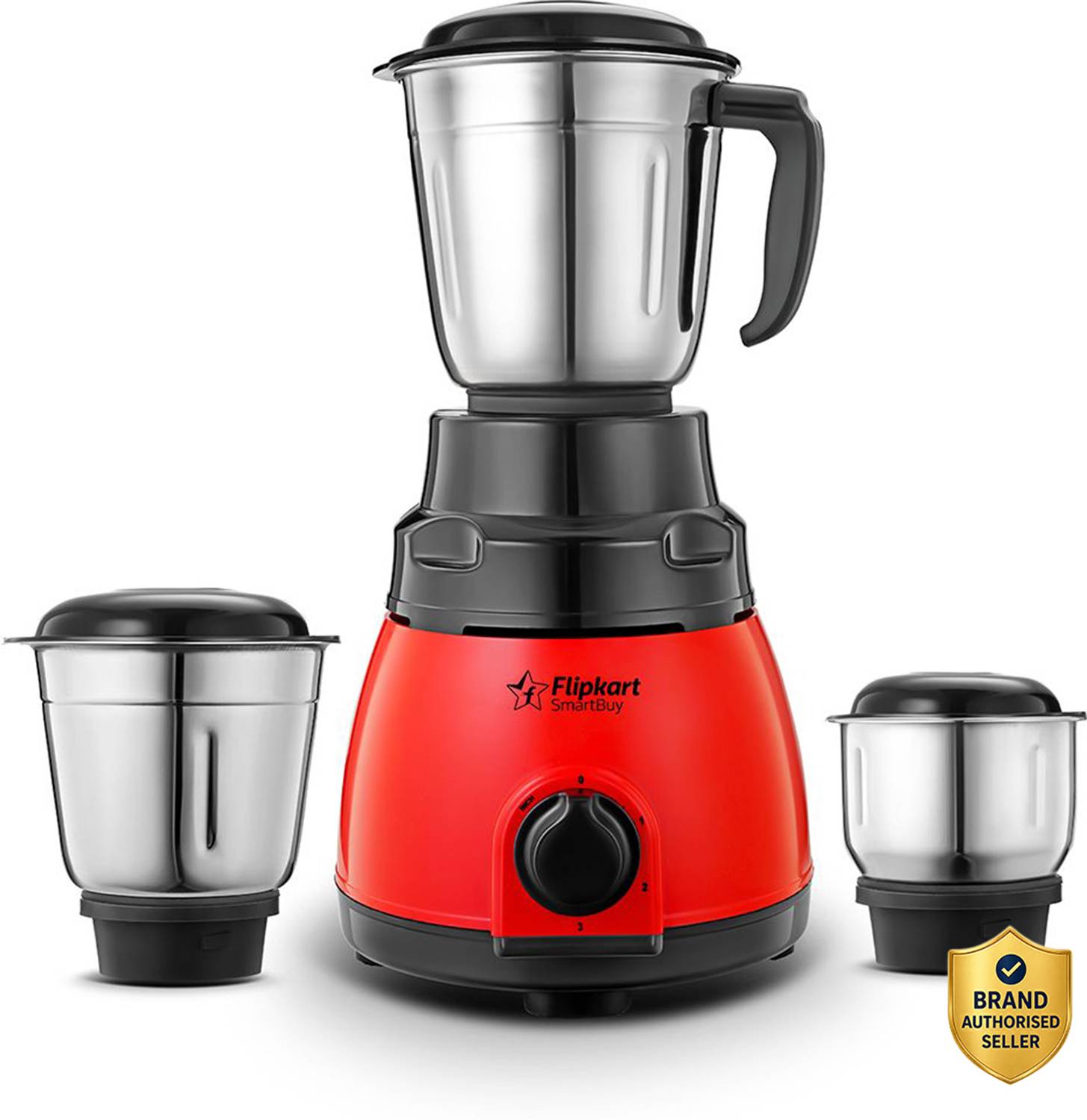 Flipkart SmartBuy Redzo 500 W Juicer Mixer Grinder (Redzo | 3 Jar...mo