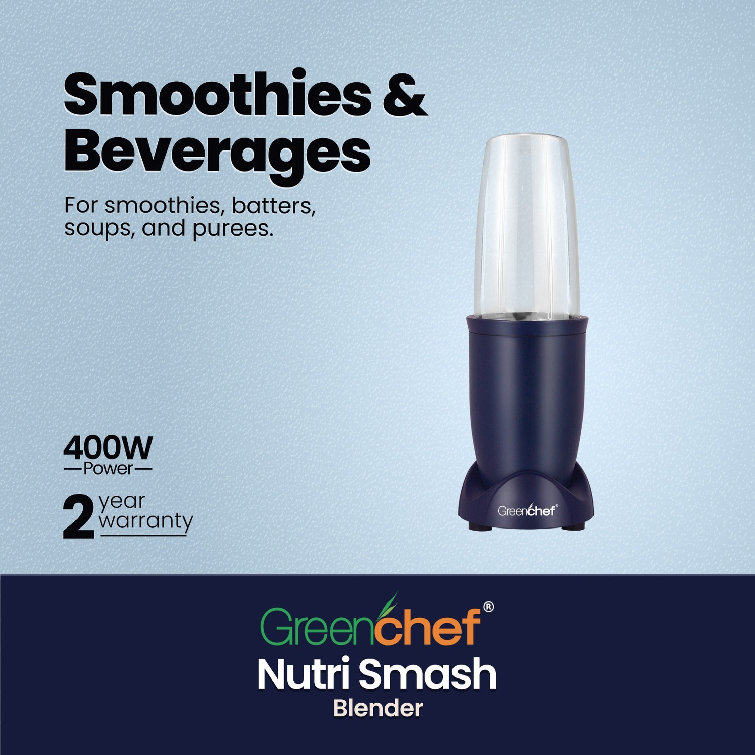 Image of Greenchef Nutri Smash 220 W Juicer Mixer Grinder