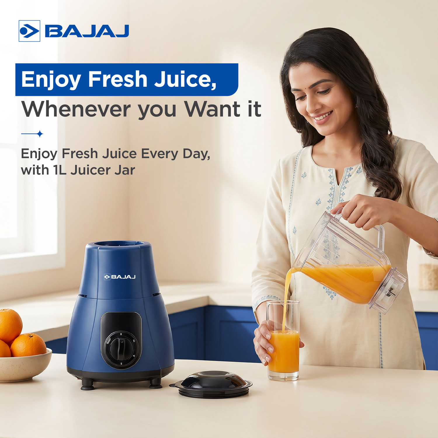 Image of BAJAJ GX-8 750 W Mixer Grinder