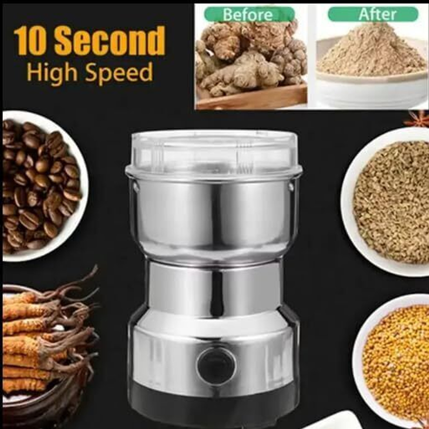 Image of Elvara creations Mini Mixer Grinder 600 W Juicer Mixer Grinder