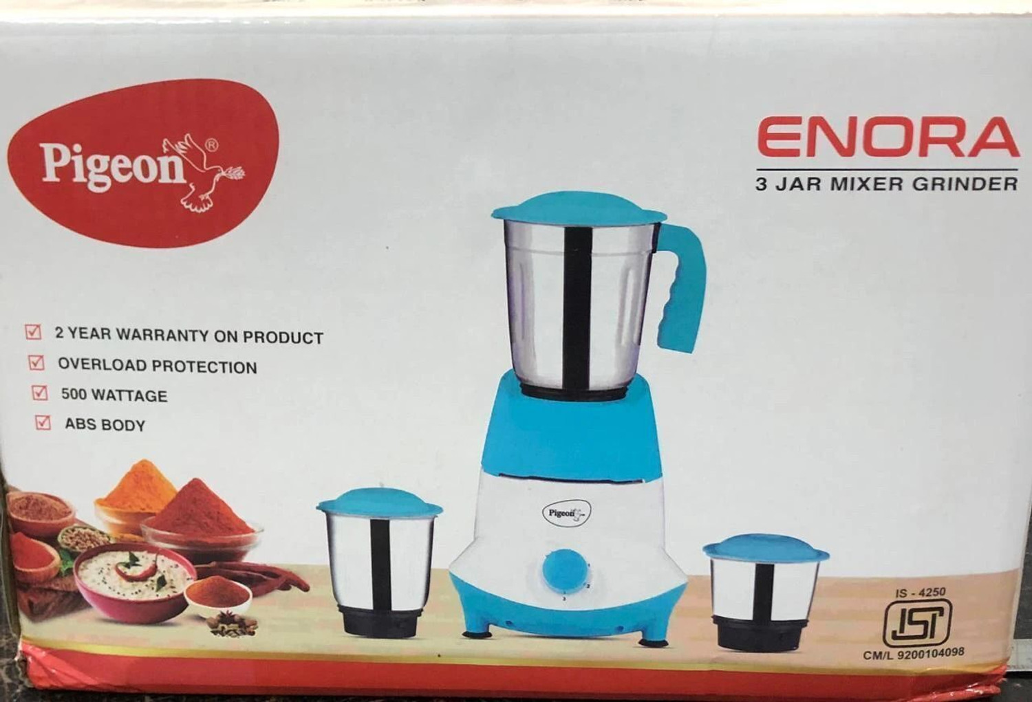 Image of Pigeon MIXER GRINDER 500 W Mixer Grinder