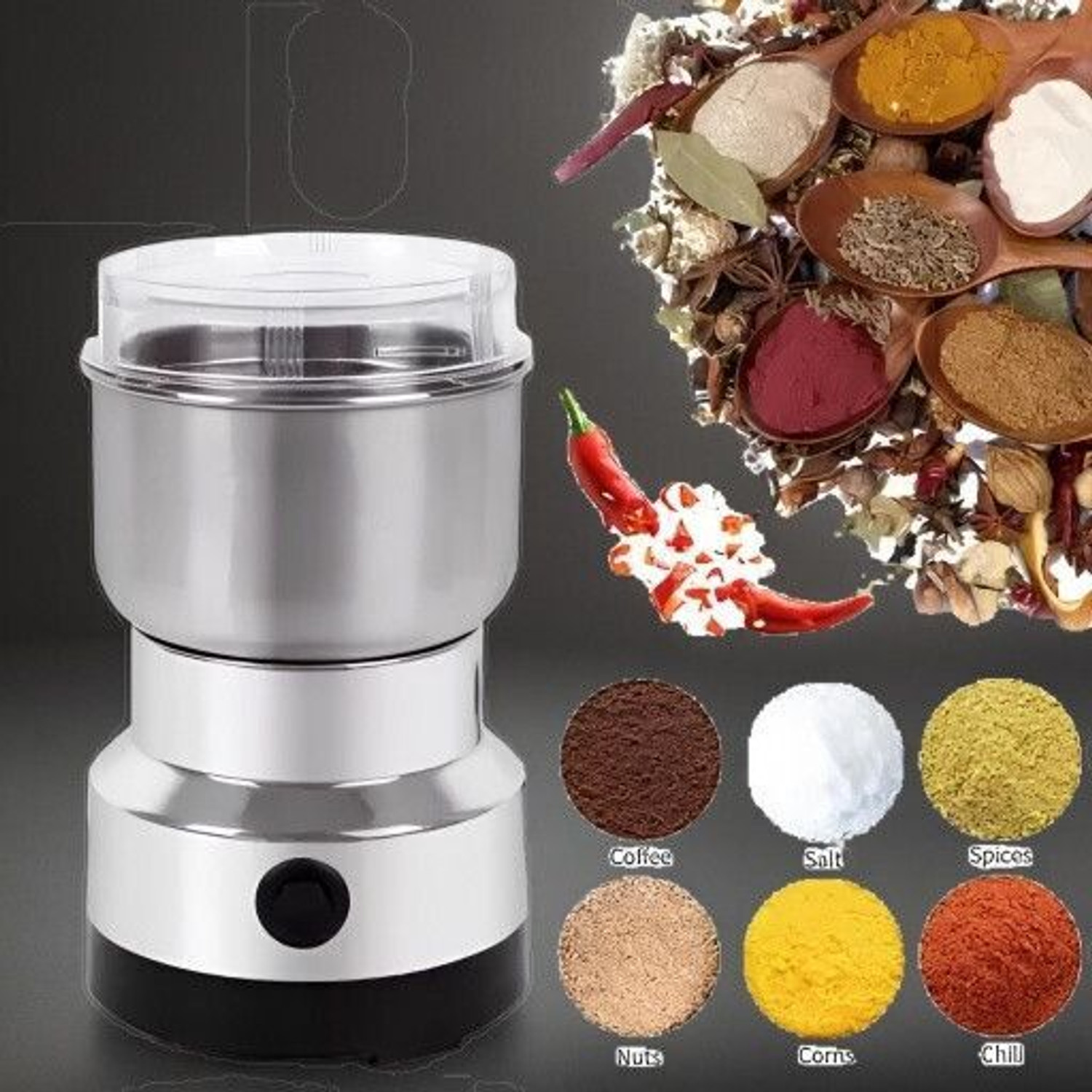Image of JayGopalTrendz 150W Electric Mini Mixer Grinder Juicer Light weight Compact for KitchenCJ387 240 W Juicer Mixer Grinder