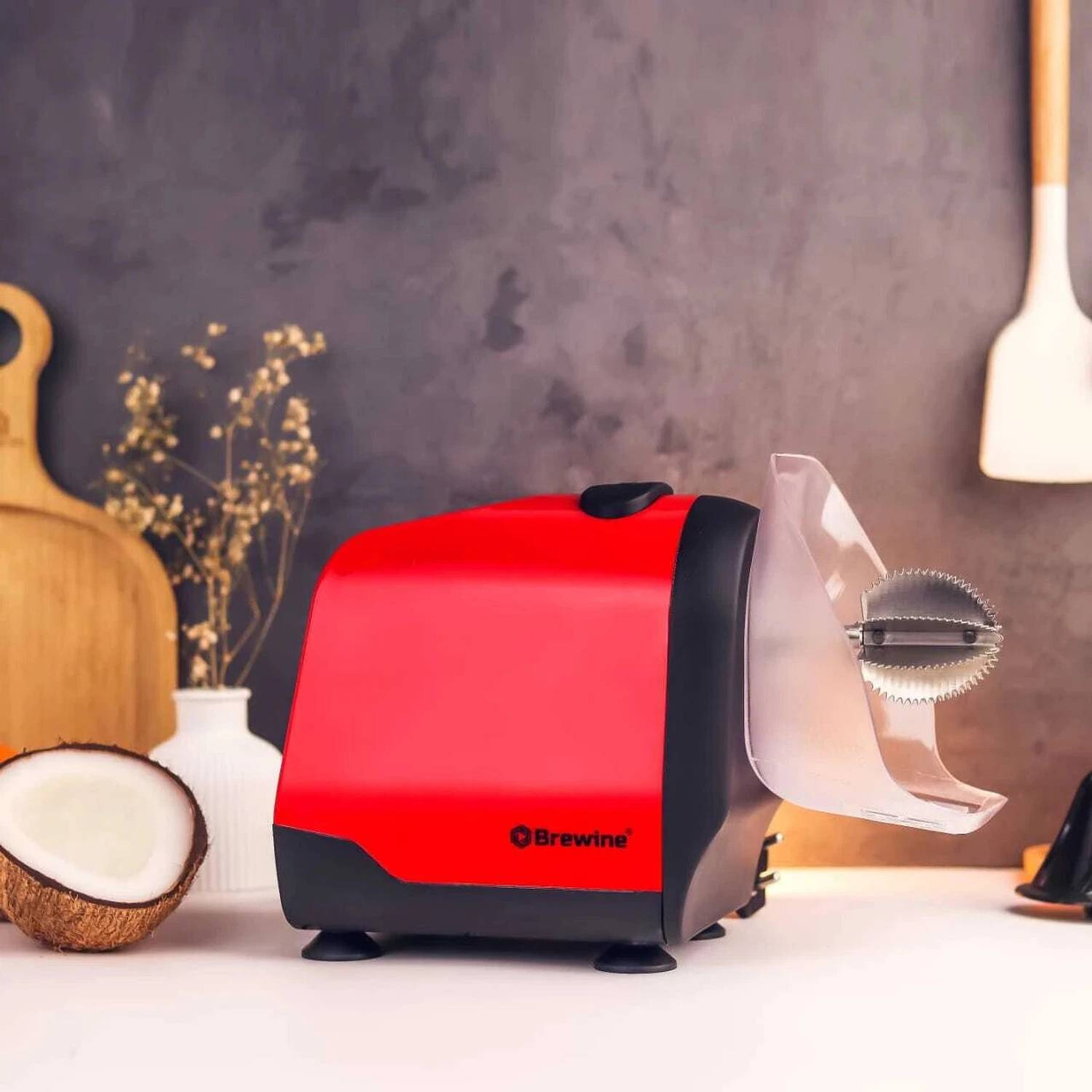 Brewine Coconut Scraper with Citrus Juice Press 200W