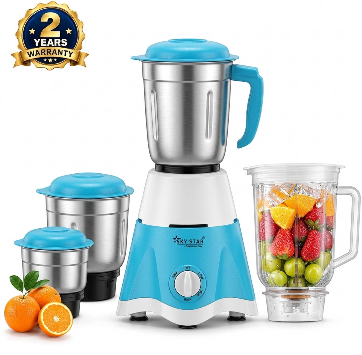 Skystar Supreme Elegant 750 W Juicer Mixer Grinder