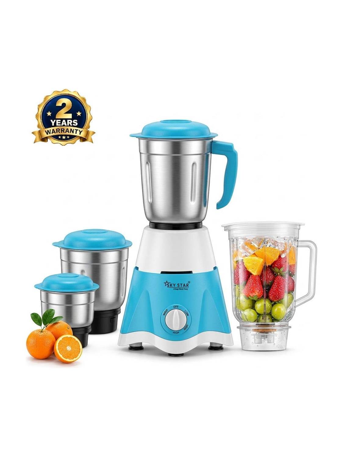 Skystar Supreme Elegant 750 W Juicer Mixer Grinder
