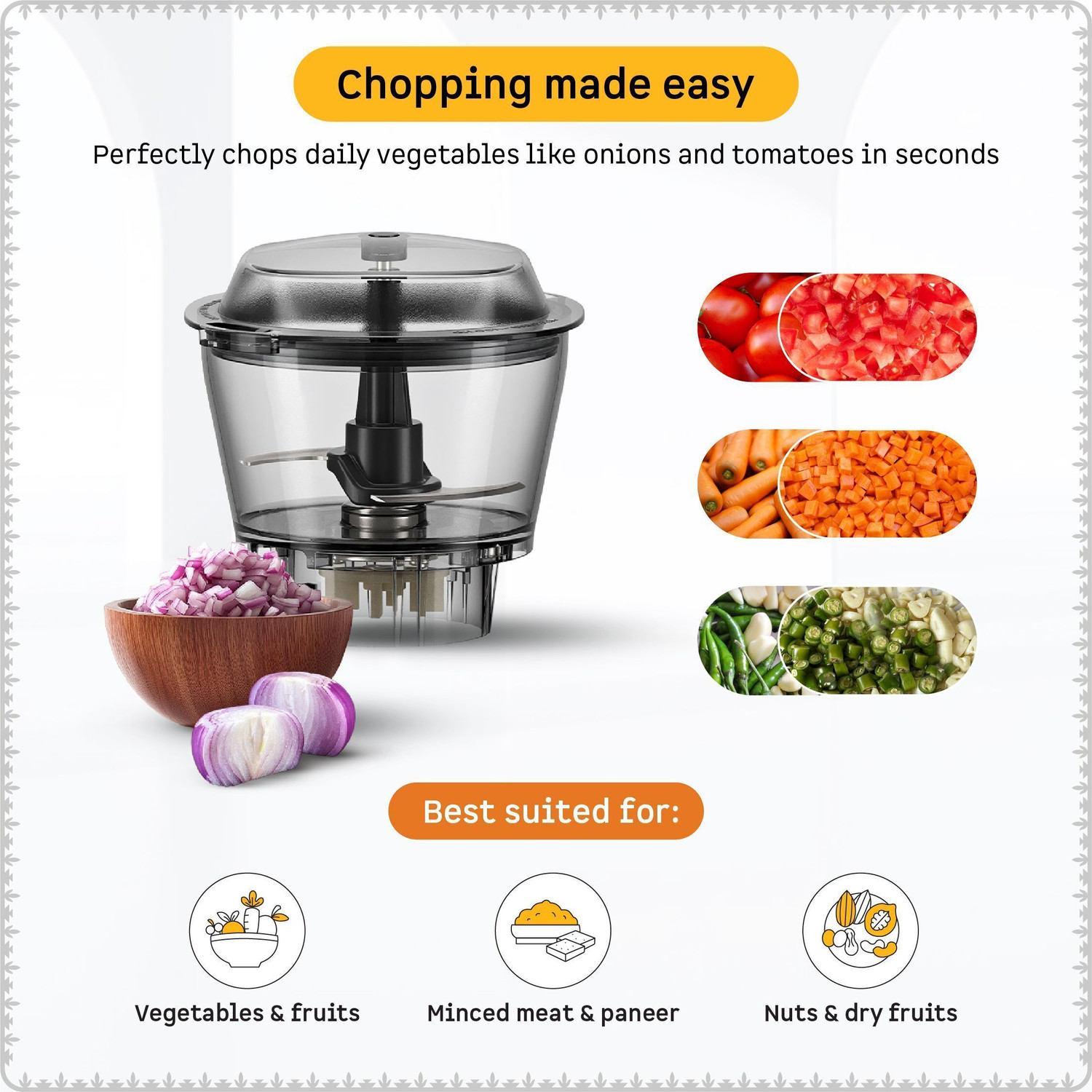 Image of Atomberg Zenova MG With Unique Coarse Mode | Intelligent Powerful BLDC Motor | 550 W Mixer Grinder