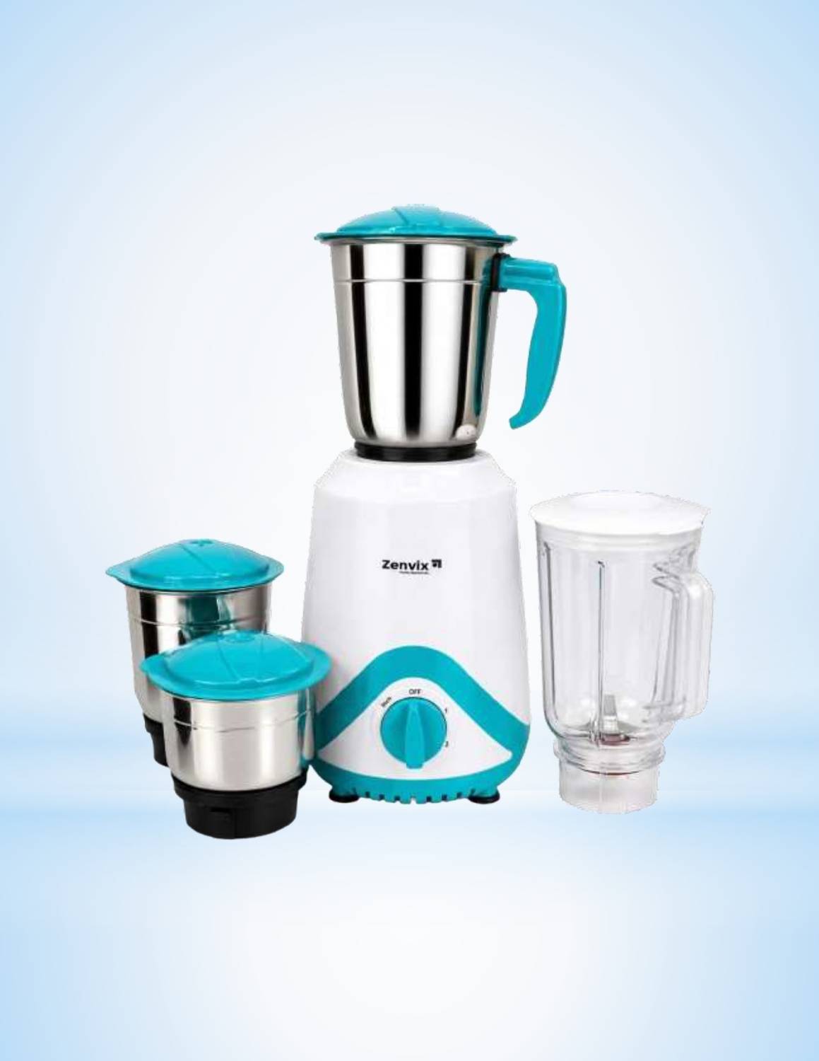 Zenvix PowerMix 750 W Juicer Mixer Grinder (Stainless Steel Jars