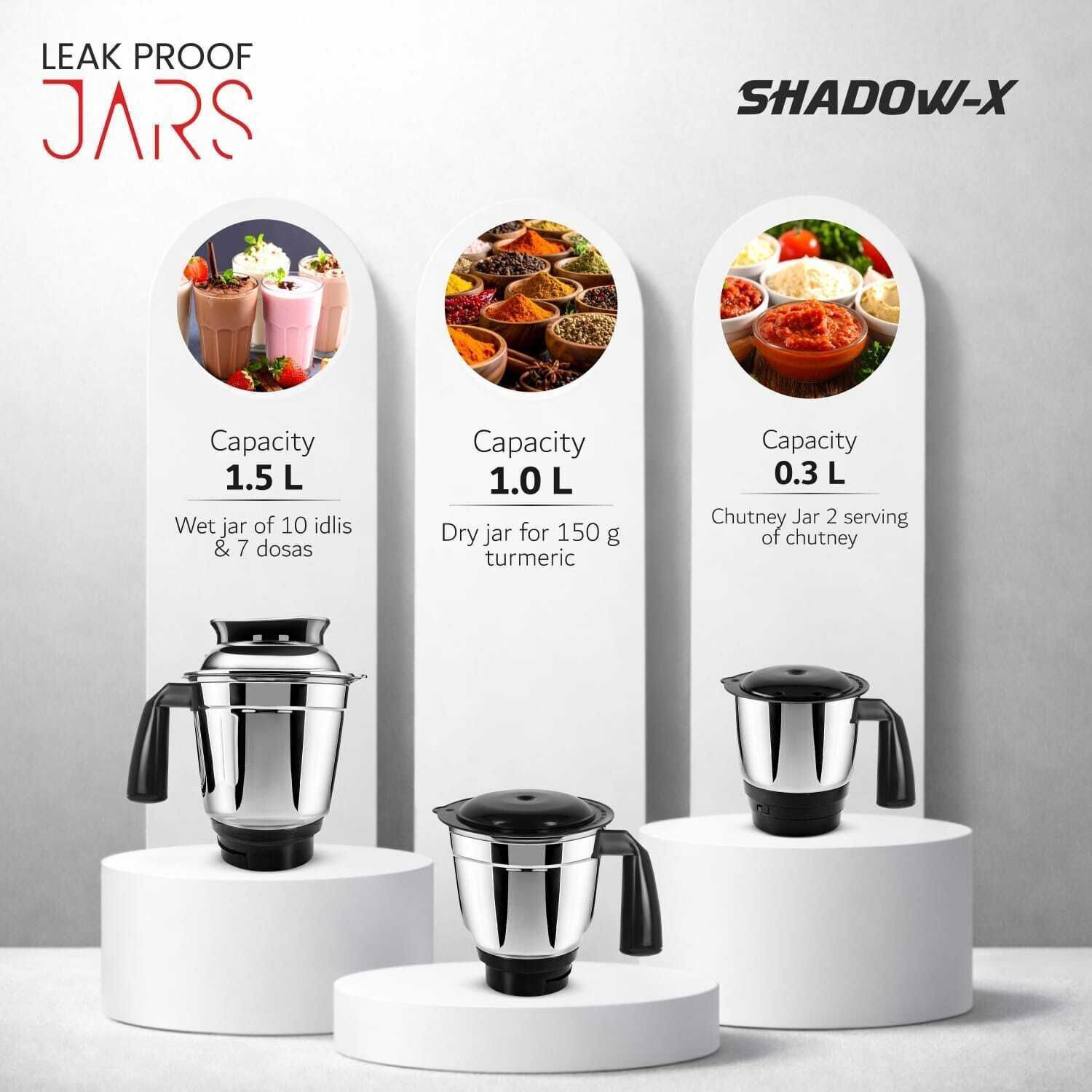 Image of VOLTMAN SHADOW X mixer grinder 750 W Juicer Mixer Grinder