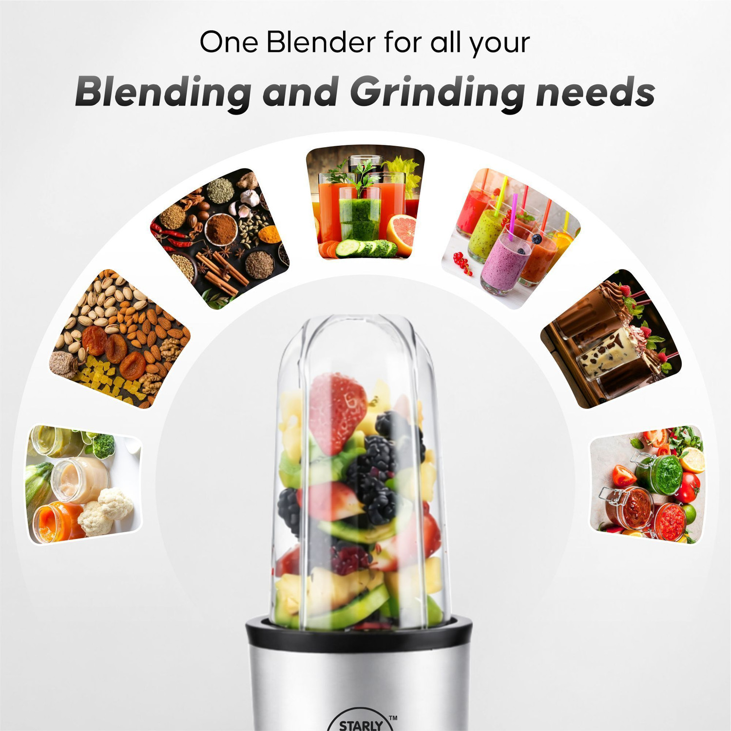 Image of Starly Enterprises Best Home Mixer Grinder 500 W Juicer Mixer Grinder