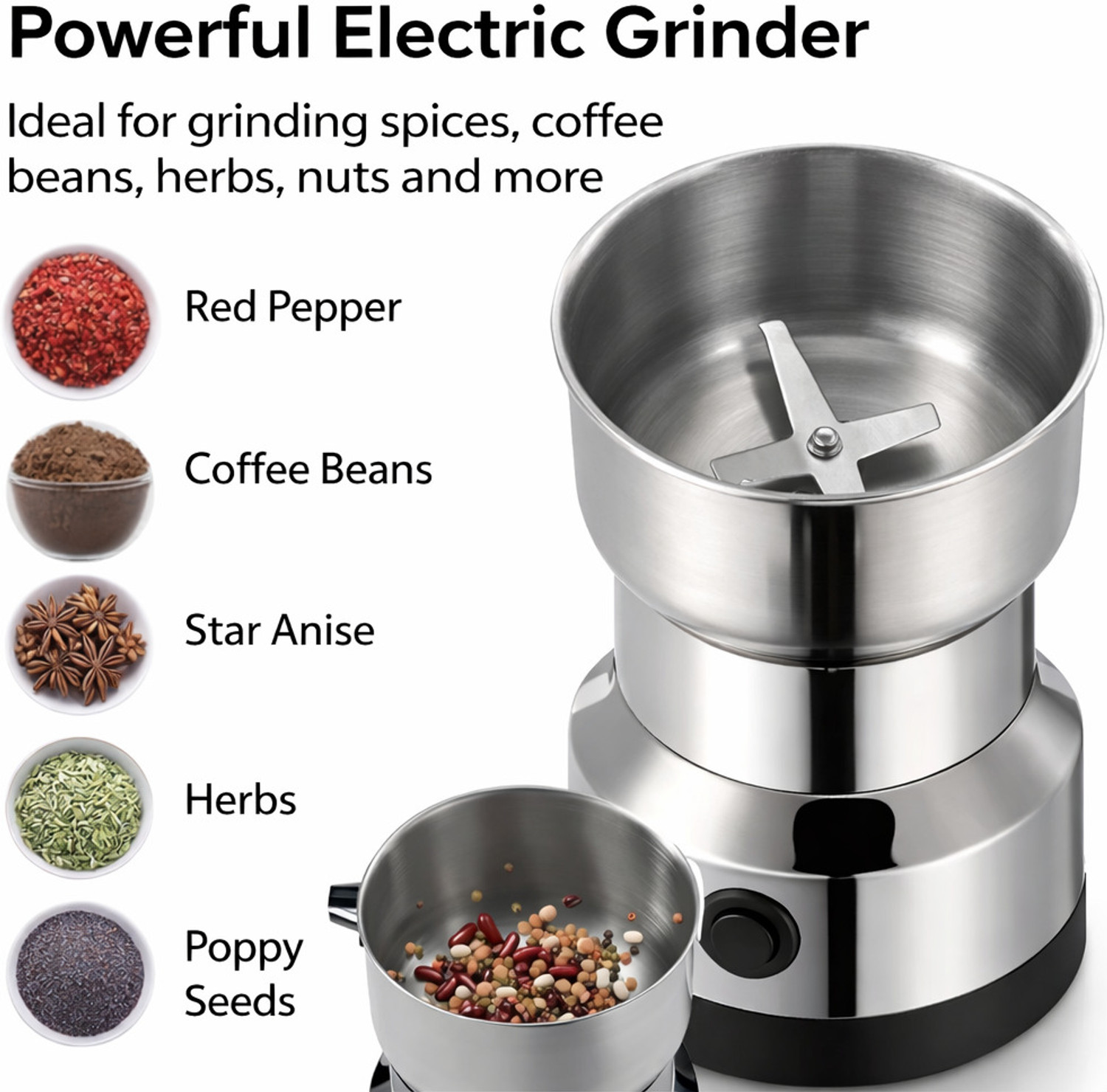 Image of jiyanshi Electric Grinder Series 150 W Mixer Grinder