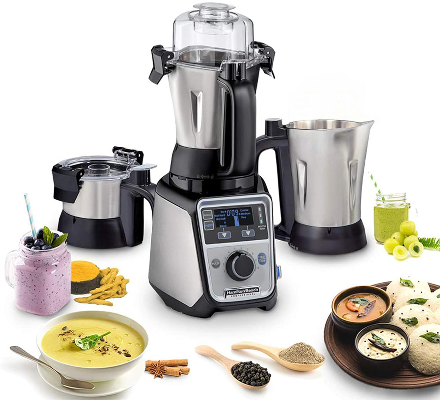 Image of Hamilton Beach 58770-IN 1400 W Juicer Mixer Grinder