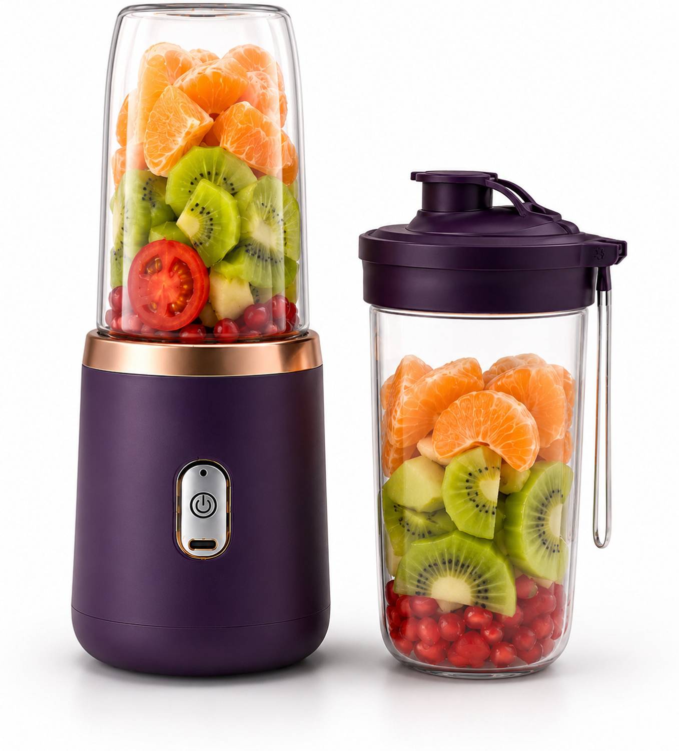 NutriPro Electric Fruit Juicer l USB Rechargable 2000 mAh Battery...mo