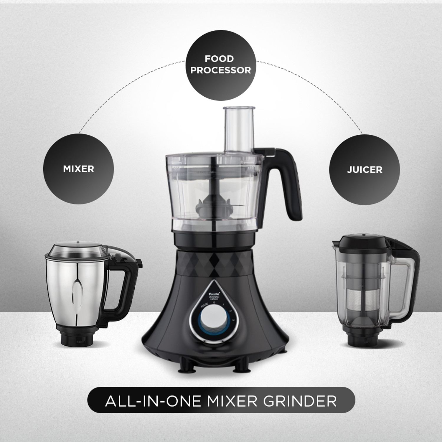 Image of Preethi Zodiac Cosmo 750 W Juicer Mixer Grinder
