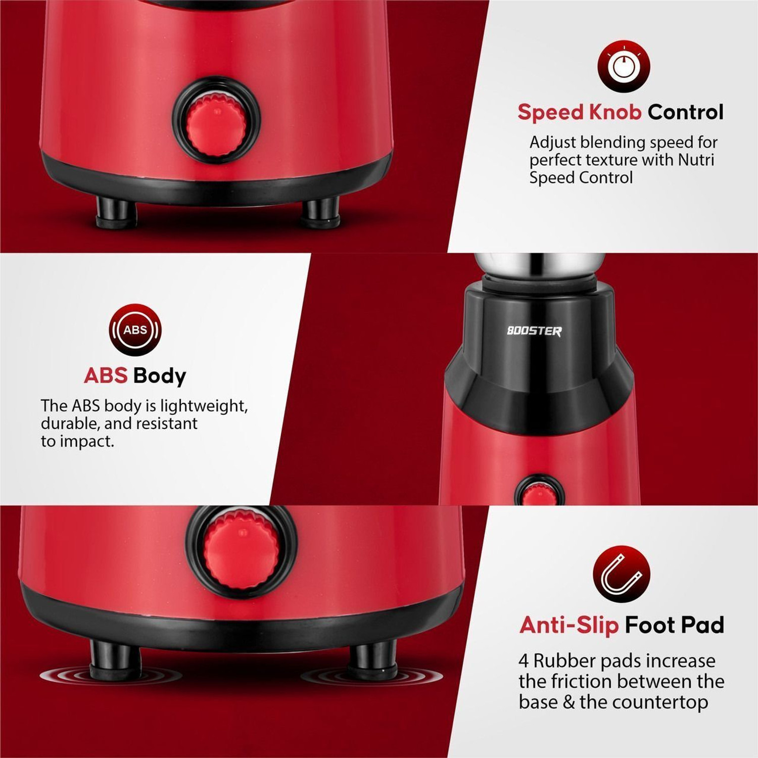 Image of BOOSTER Powerful 550 W Juicer Mixer Grinder 550 W Juicer Mixer Grinder