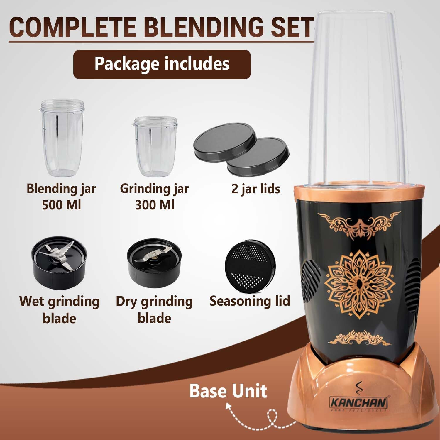 Image of KANCHAN Nutri Blender Spark X-1 450 W Juicer Mixer Grinder