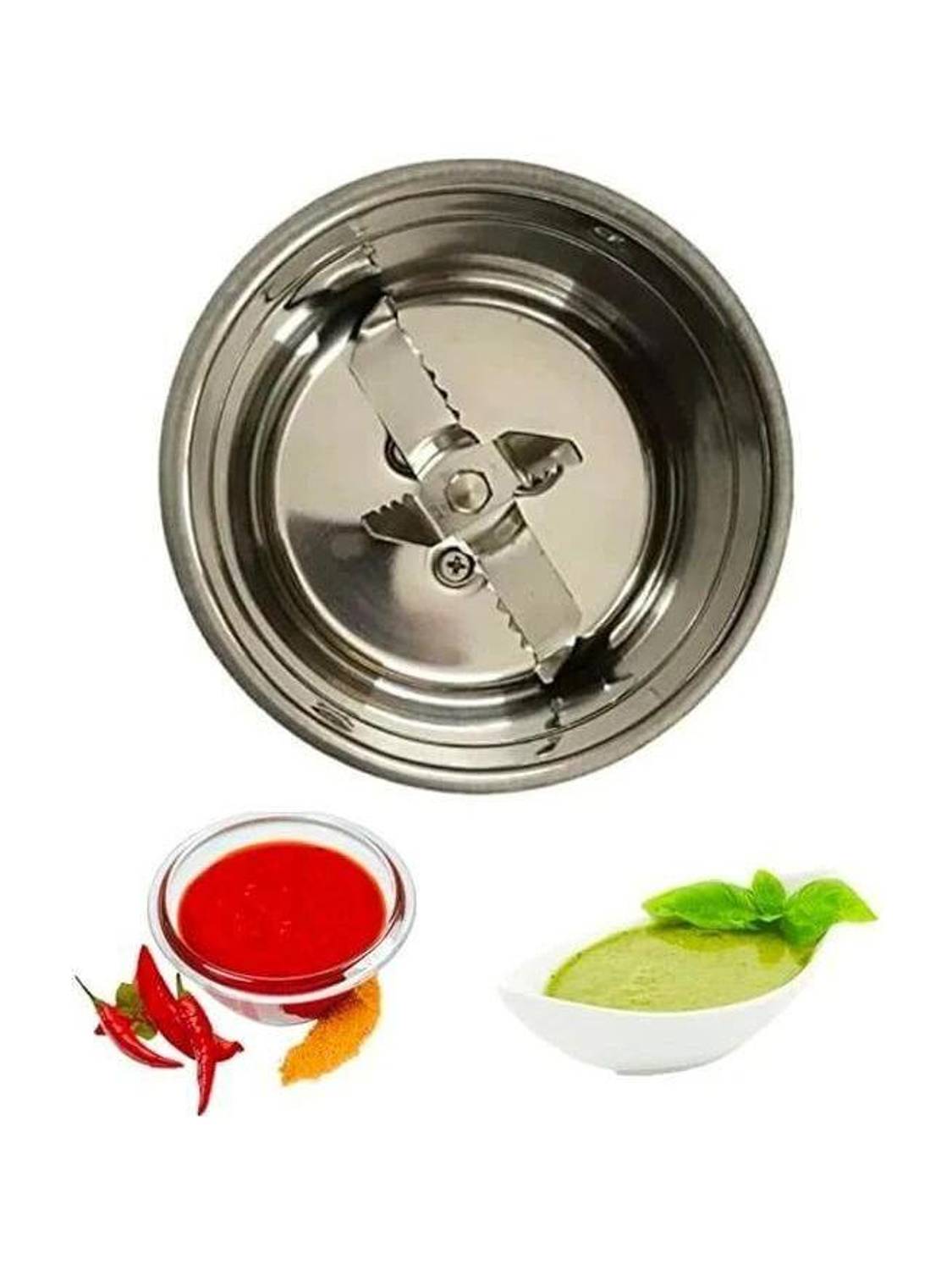 AJM Mini Chutney Jar Fit on 2 Lock & 4 Teeth Coupler Mixer Juicer Jar