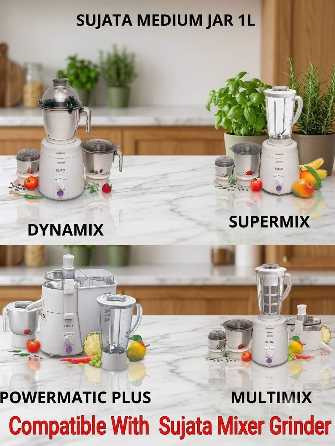 Sujata 900 W Juicer Mixer Grinder - Image 2