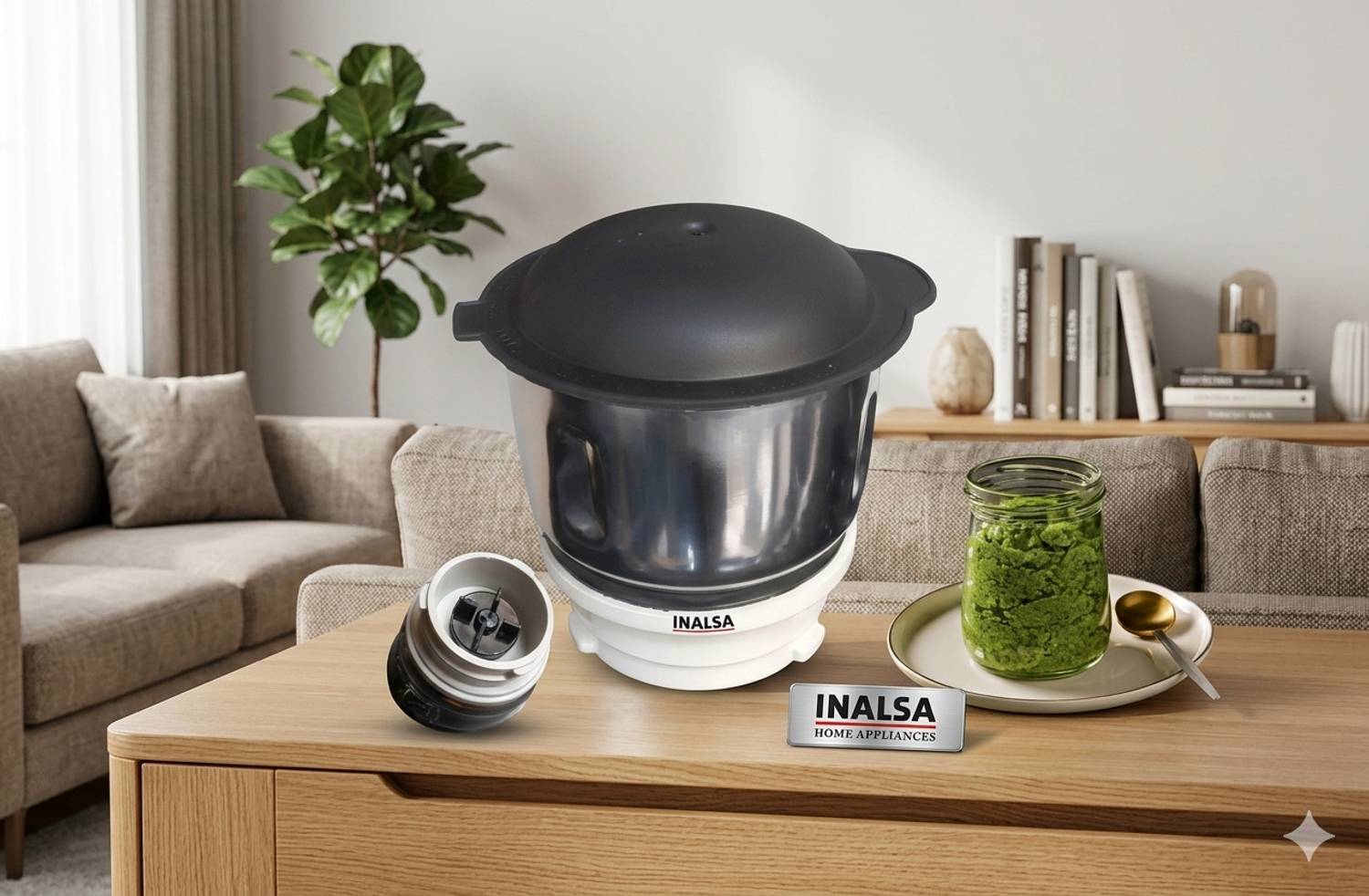 Inalsa Food Processor Chutney jar Models"Fiesta / Craze DX & Wonder Maxie Plus V2" Mixer Juicer Jar — Food Processors & Choppers