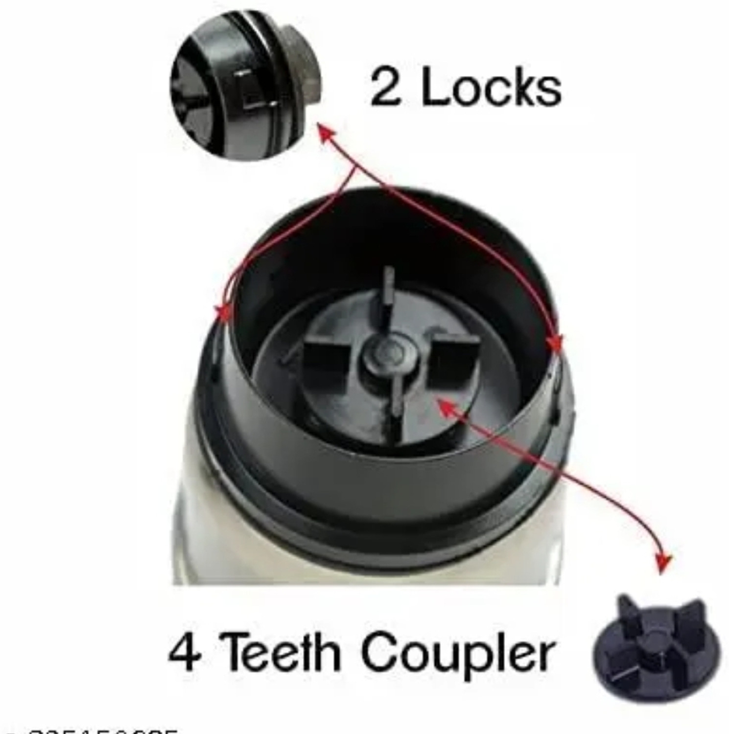 Image of owo kitchen Heavy Duty Chutney Jar, 1 Medium Jar, 1 Large Juicer Jar Mixer Juicer Jar Mixer Juicer Jar