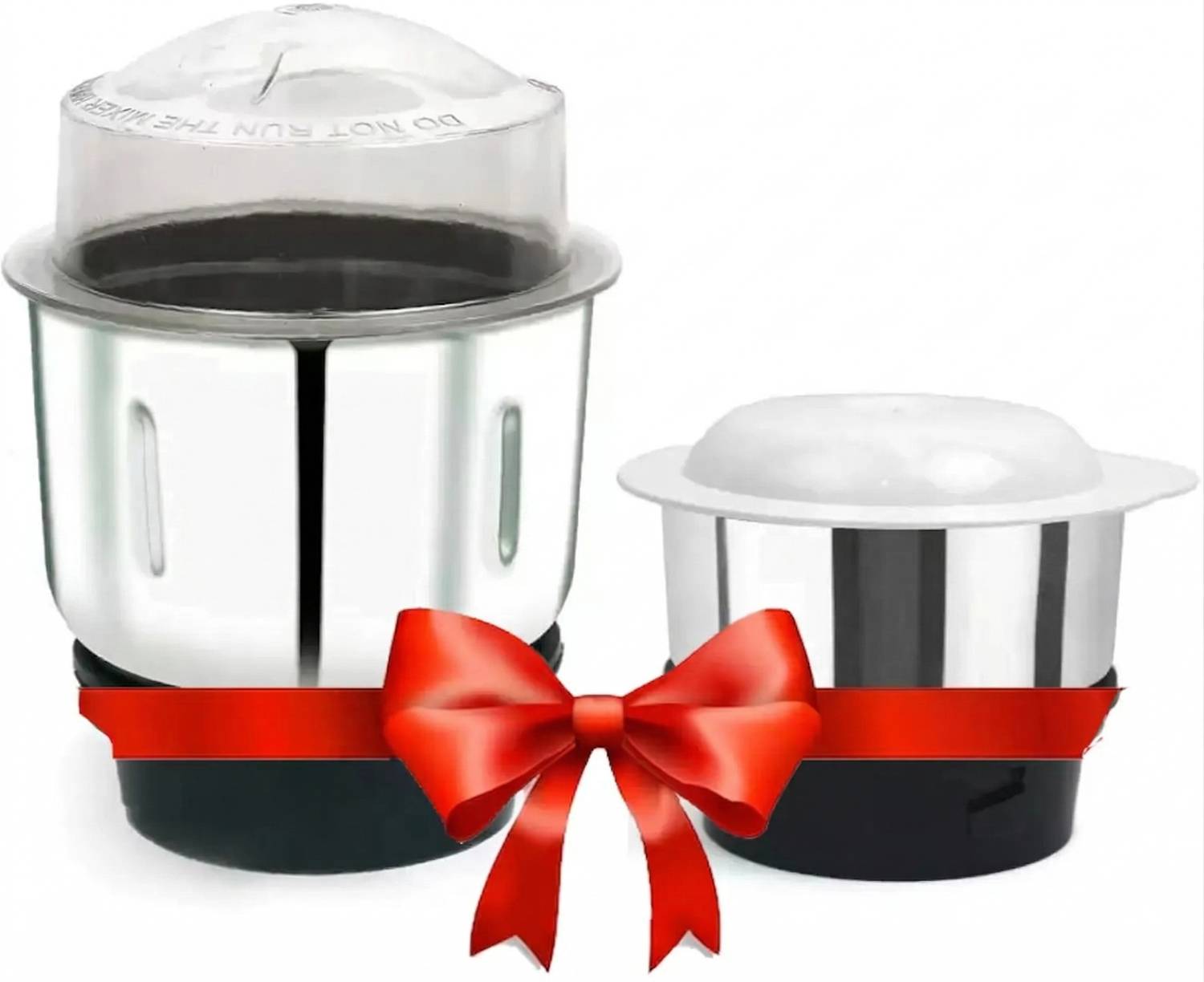 KEVRIZ Stainless Steel chutney jar Mixer Grinder Jar Set (250 ml & 400 ml) Mixer Juicer Jar