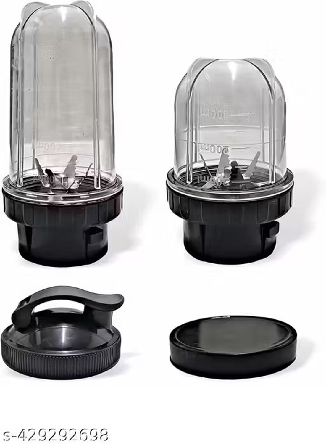 Image of owo kitchen BULLET JAR Heavy Juicer Jar for Mixer Grinder Juicer Jar ABS Plastic Transparent Mixer Juicer Jar