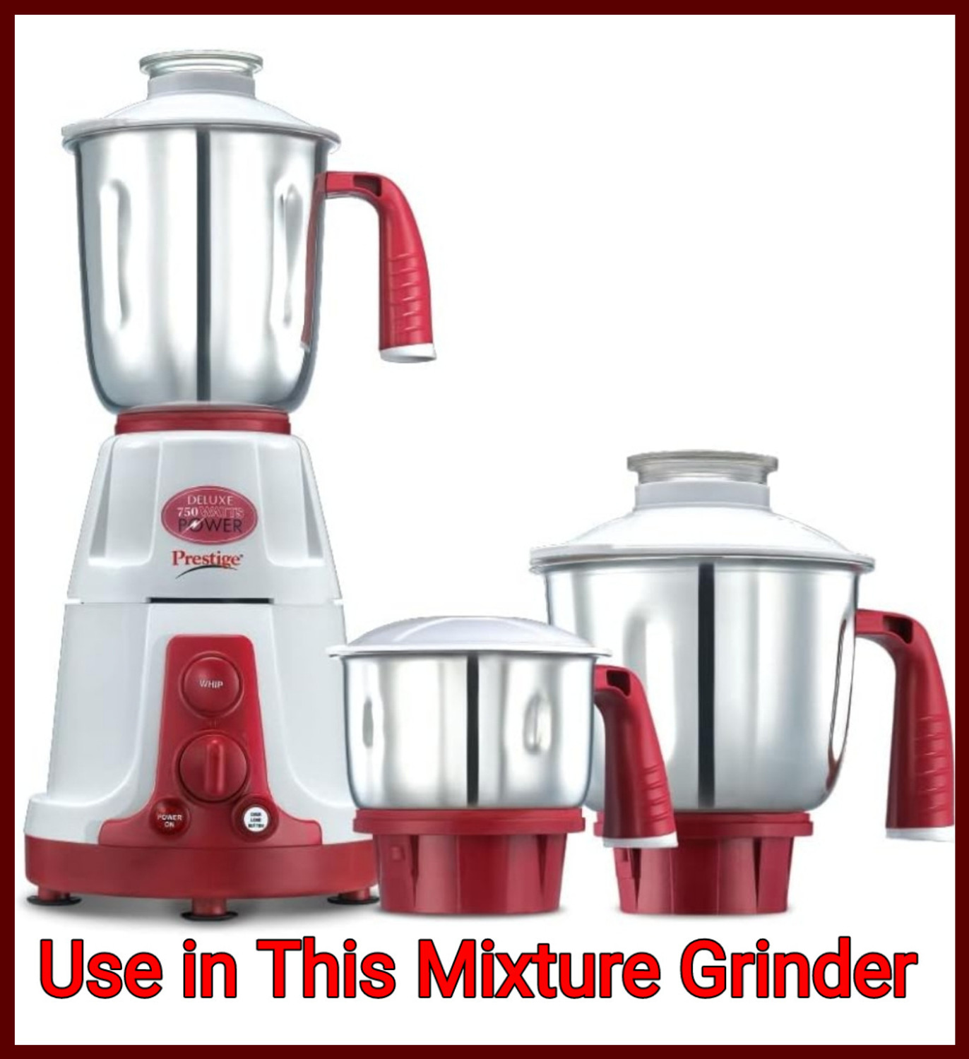 Image of Prestige Stainless Steel Jar Deluxe Plus, Deluxe LS, Tulip, Mist, Hero, Popular inch Mixer Juicer Jar (400 ml)