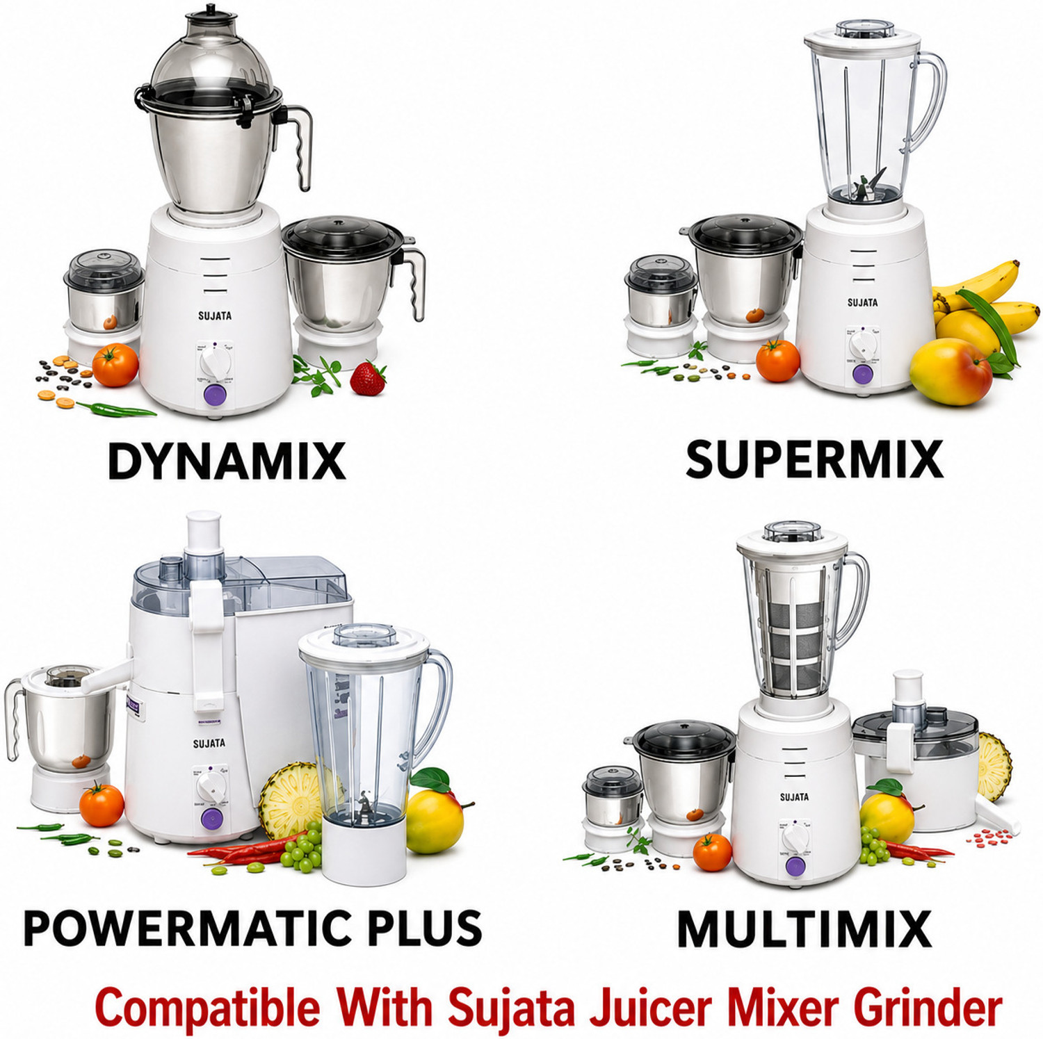 Image of SUJATA Megaflow Heavy Duty Blender Jar With Tap OptionKing Size Mixer Juicer Jar