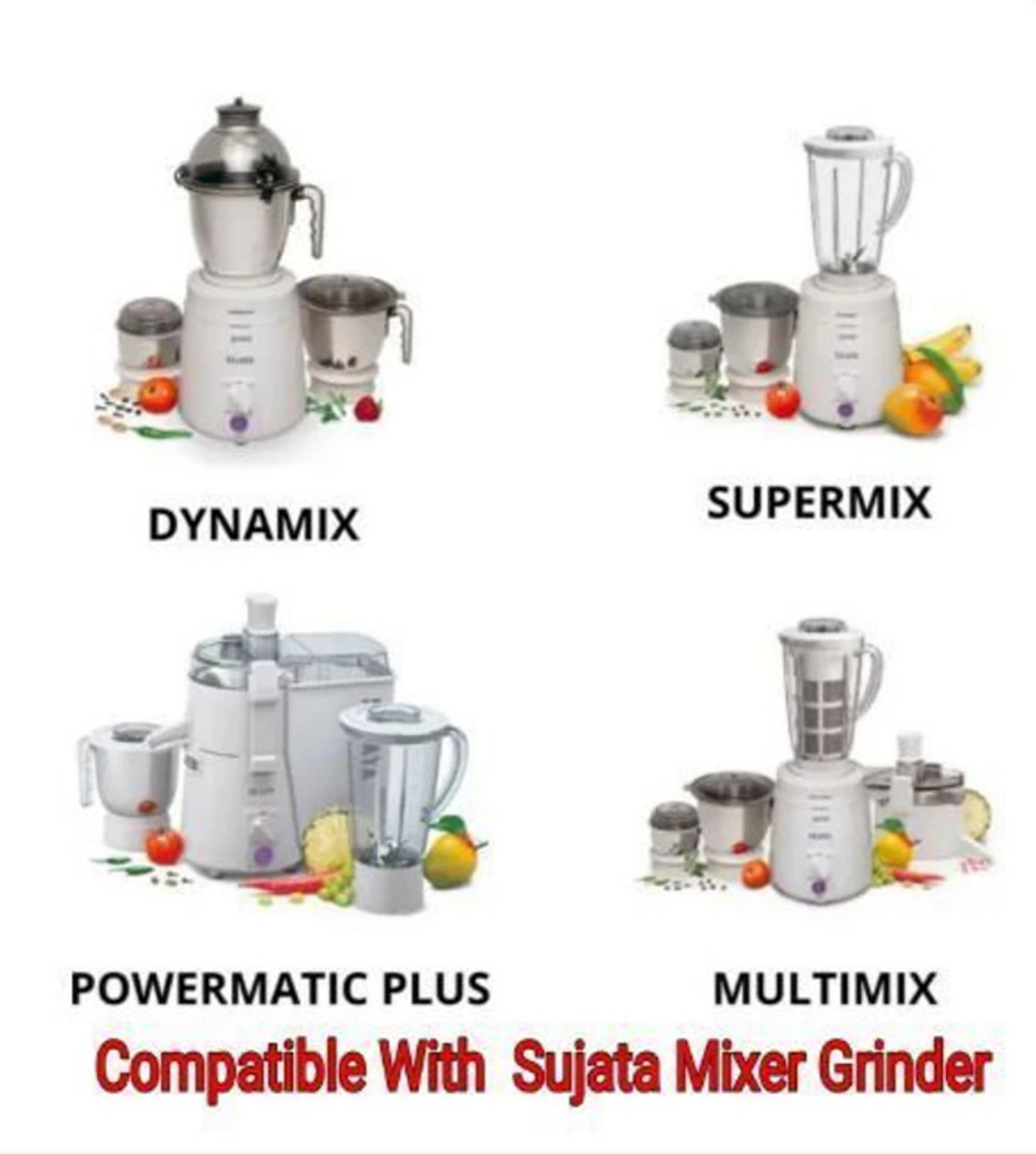 Image of SUJATTA Genuine Chutney Jar 400 ML for Mixer Grinder | Steel Jar with Sharp Blade | Mixer Juicer Jar