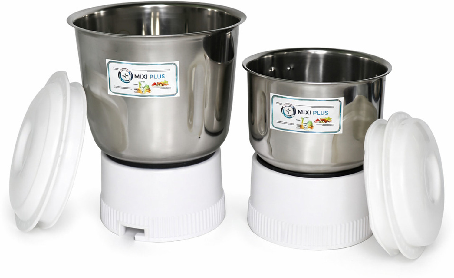 Image of MIXI PLUS Jmg Medium Jar 800ml with chutney jar 400ml Mixer Grinder Models (1200ml) Mixer Juicer Jar
