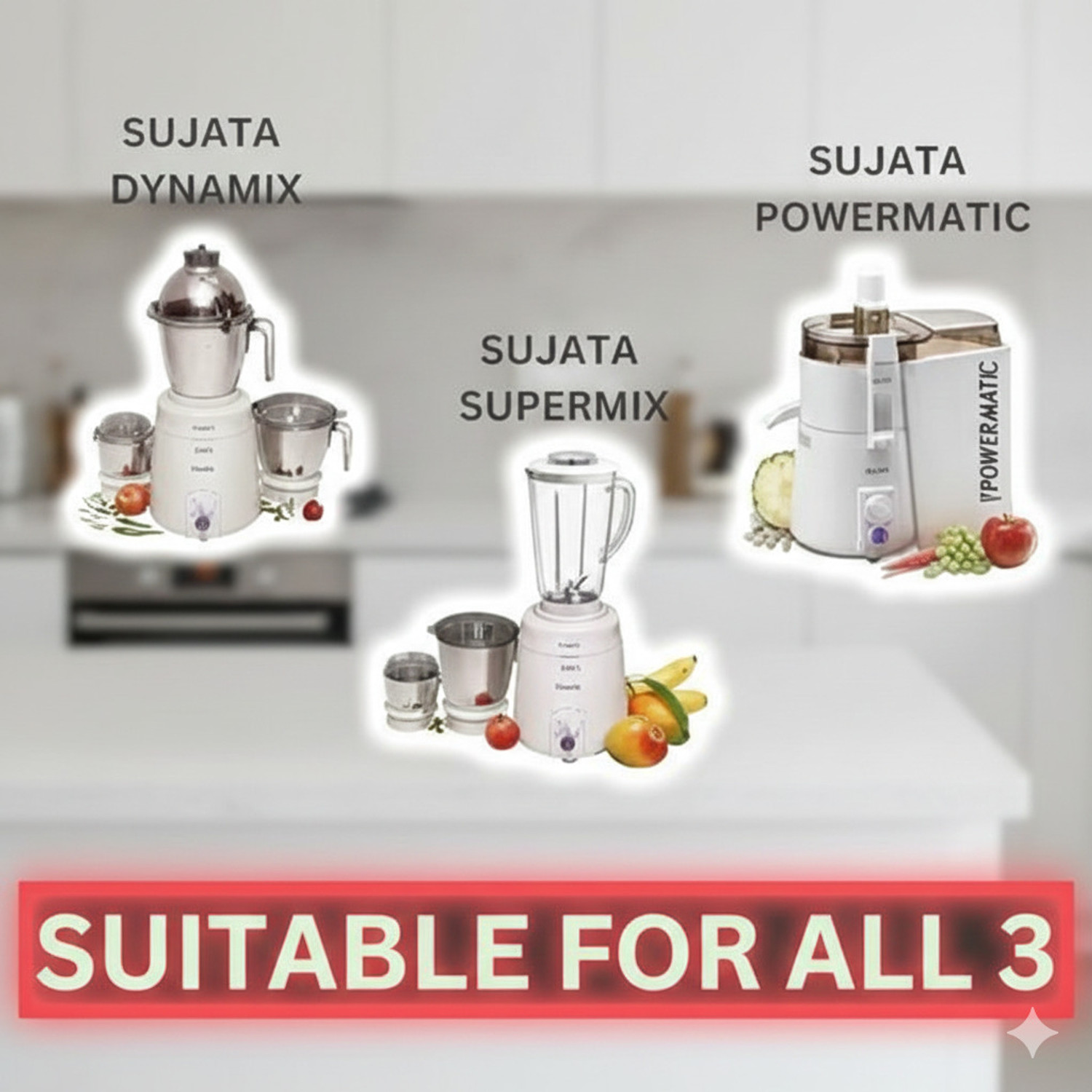 Image of SUJATA Dome Stainless Steel Mixer Chutney & Grinder Jar Heavy Duty ORG. Mixer Juicer Jar