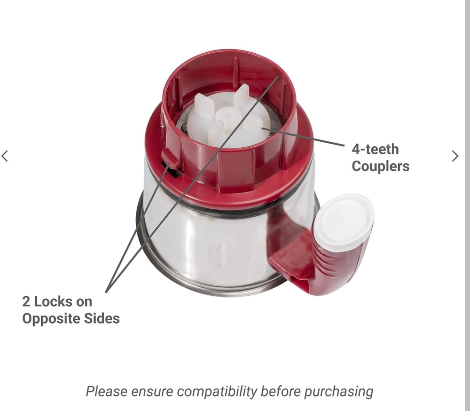 Image of Prestige Stainless Steel Jar Deluxe Plus, Deluxe LS, Tulip, Mist, Hero, Popular inch Mixer Juicer Jar (400 ml)