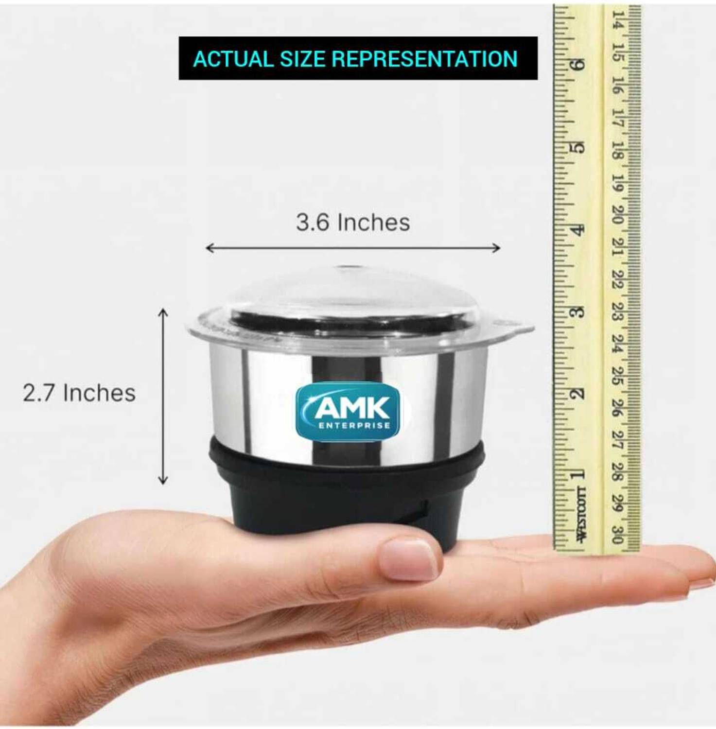 AMK Enterprise Mixer Grinder Chutney Jar 180ml - Image 2