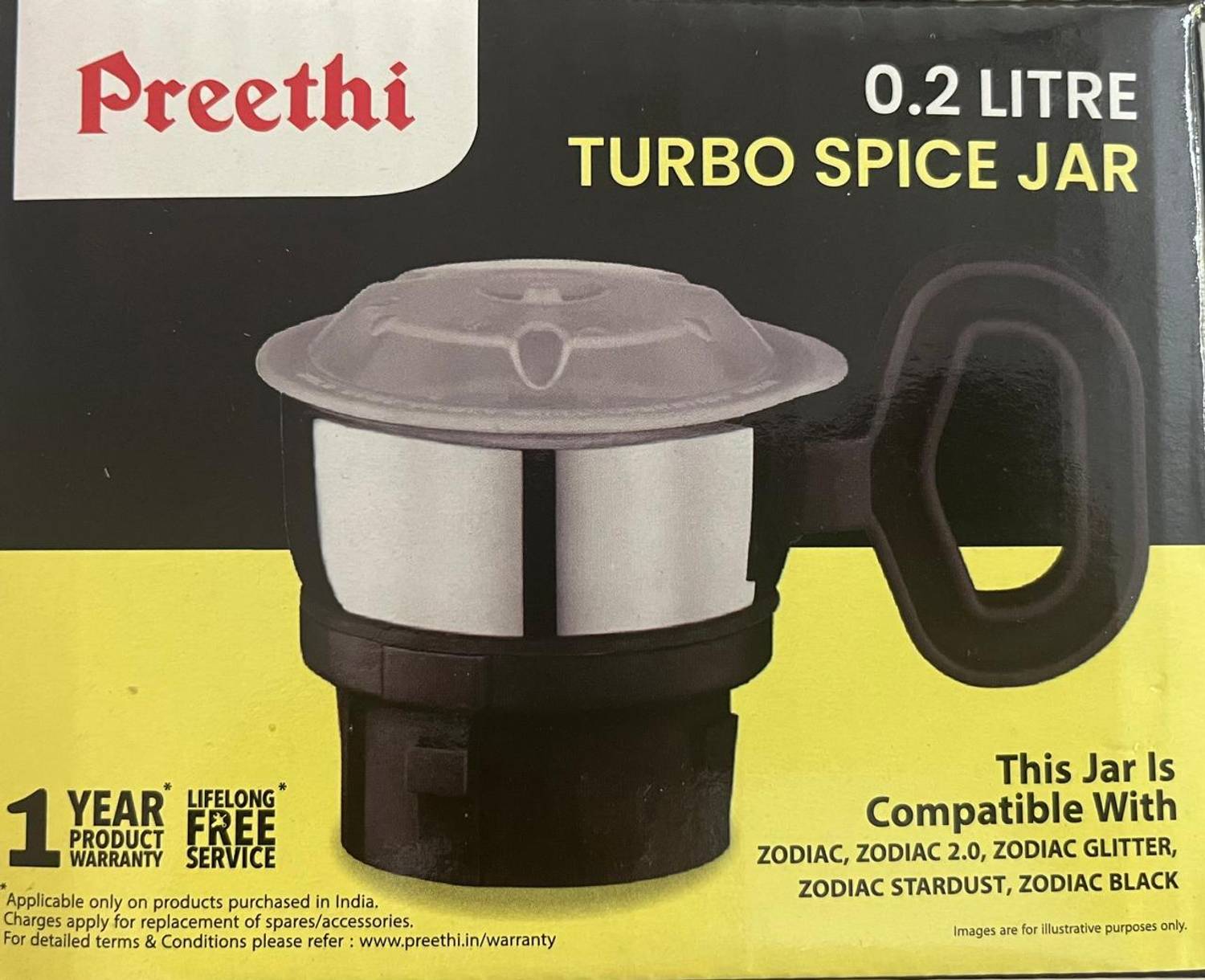 Preethi MGA526 0.2 Litre Zodiac Mixer Juicer Jar