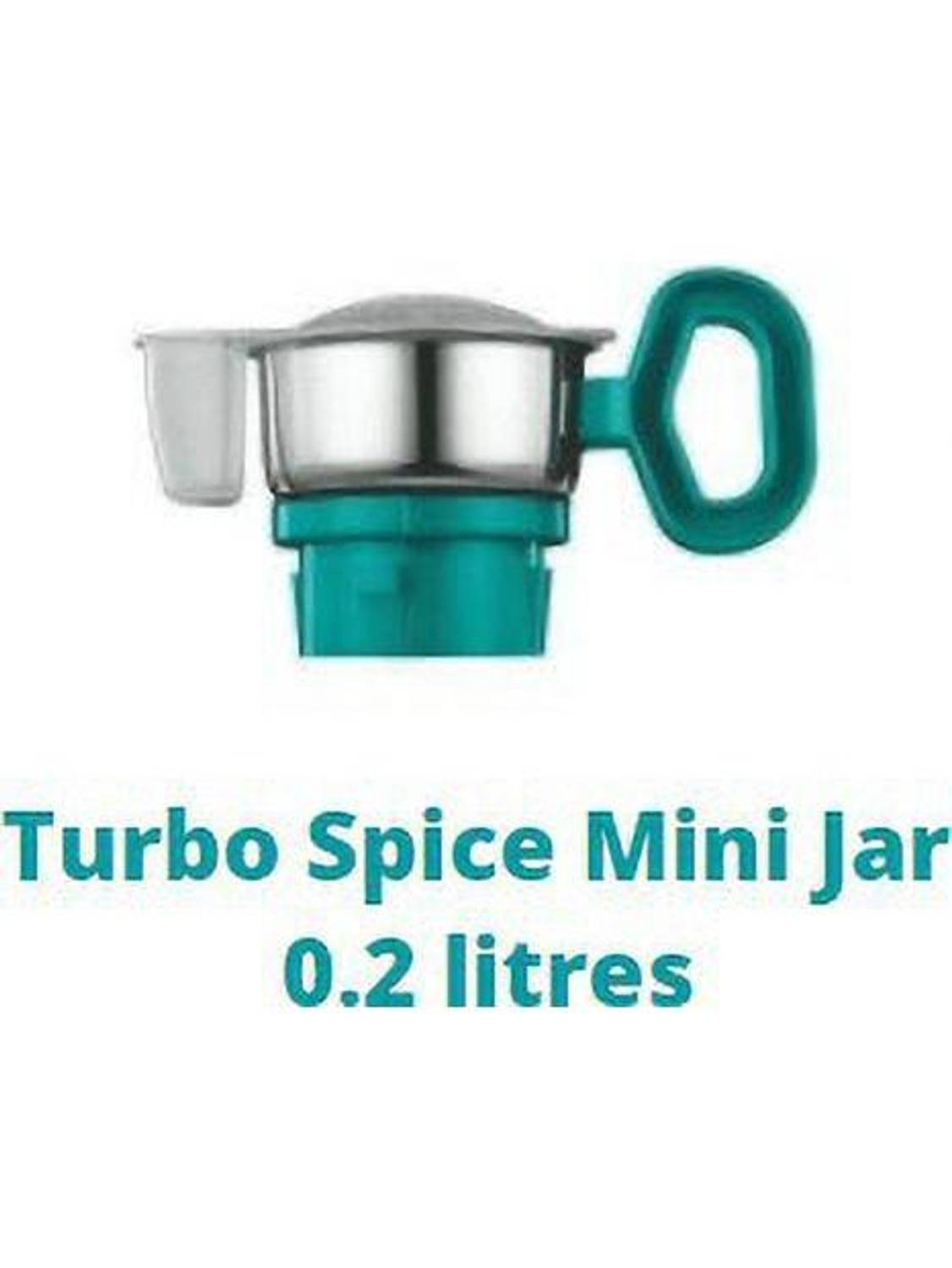 Touch N Feel Replacement Turbo Spice Mini Jar Compatible with Preethi Aries/Taurus/Zodiac/Zion Mixer Grinder Models (Green) Mixer Juicer Jar