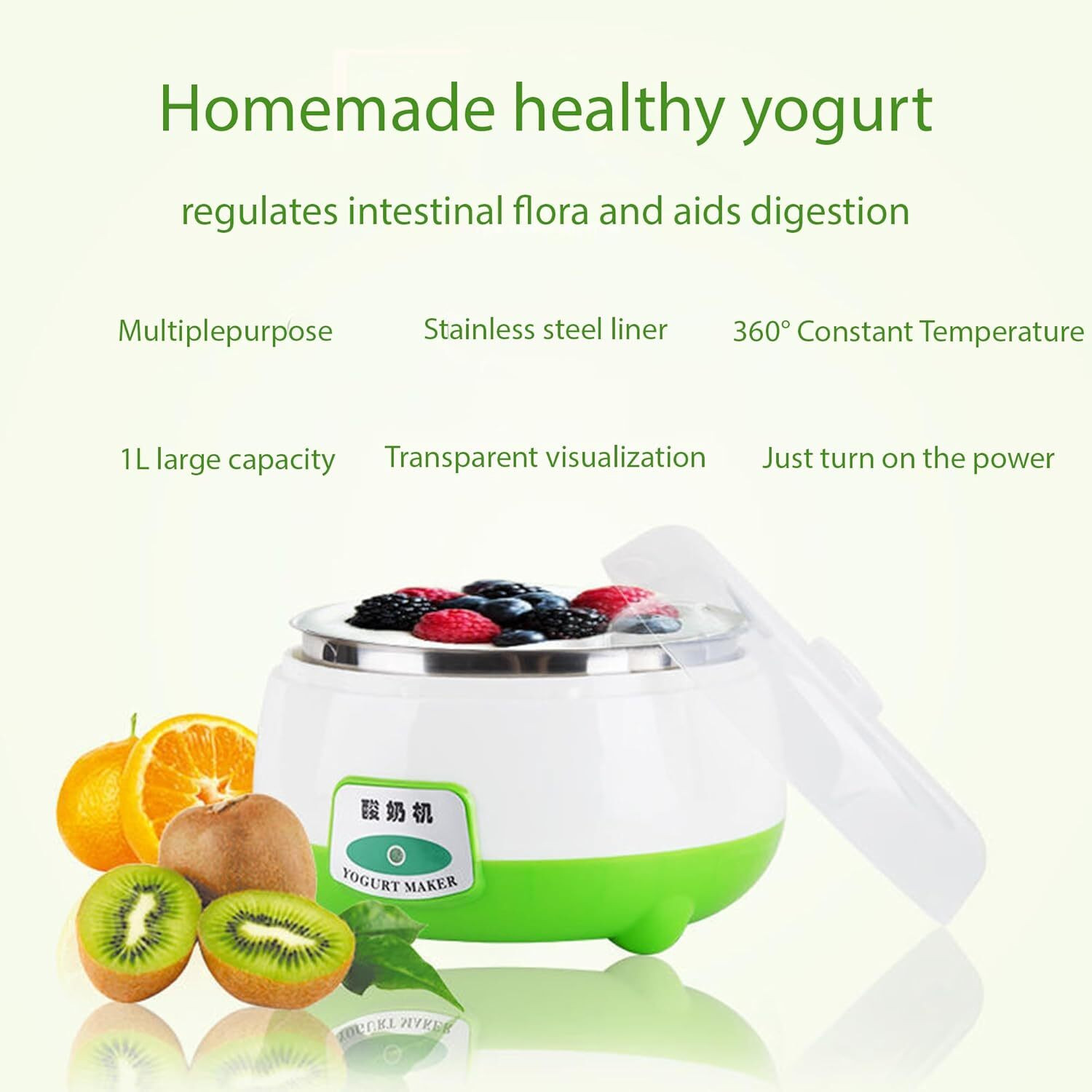 Image of BHAVRUTT Yogurt Maker Machine, Electric dahi curd Maker auto off Yogurt Maker