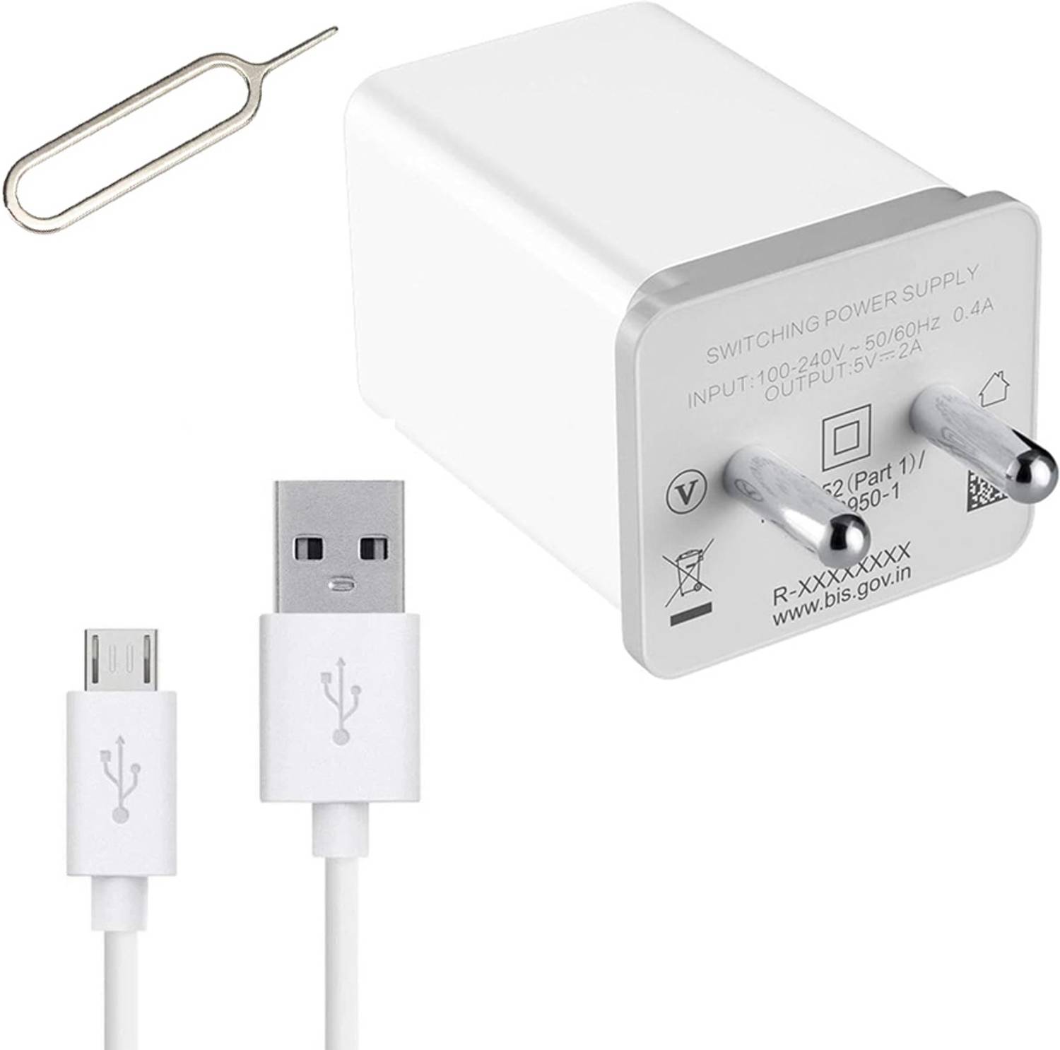EYNK Wall Charger Accessory Combo for OPPO A1,A1k, A3,A31,A33,A37,A39,A3s,A5,A53,A57, A59,A5s,A7,A71,A71(2018)