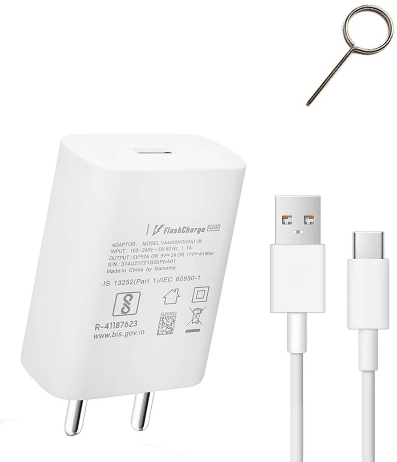 EYNK Cable Accessory Combo for Vivo T1 5g/T1 Pro 5g/T1x/T3x/T2 5g/T2x 5g/V20/V21 5g/V21e/V23/X60