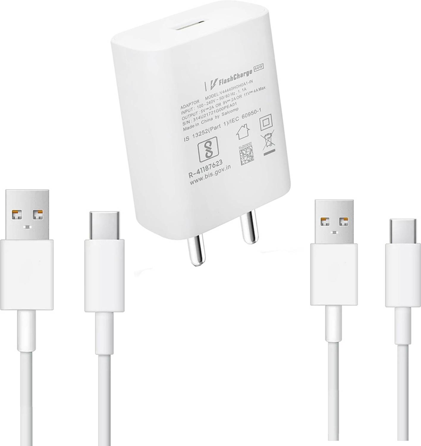 EYNK Wall Charger Accessory Combo for Vivo Y100 5g/Y20/Y200 5g/Y56 5g/Y75/ Z1pro/Z1x/V25/T3x/T2/V29e/Iqoo 3