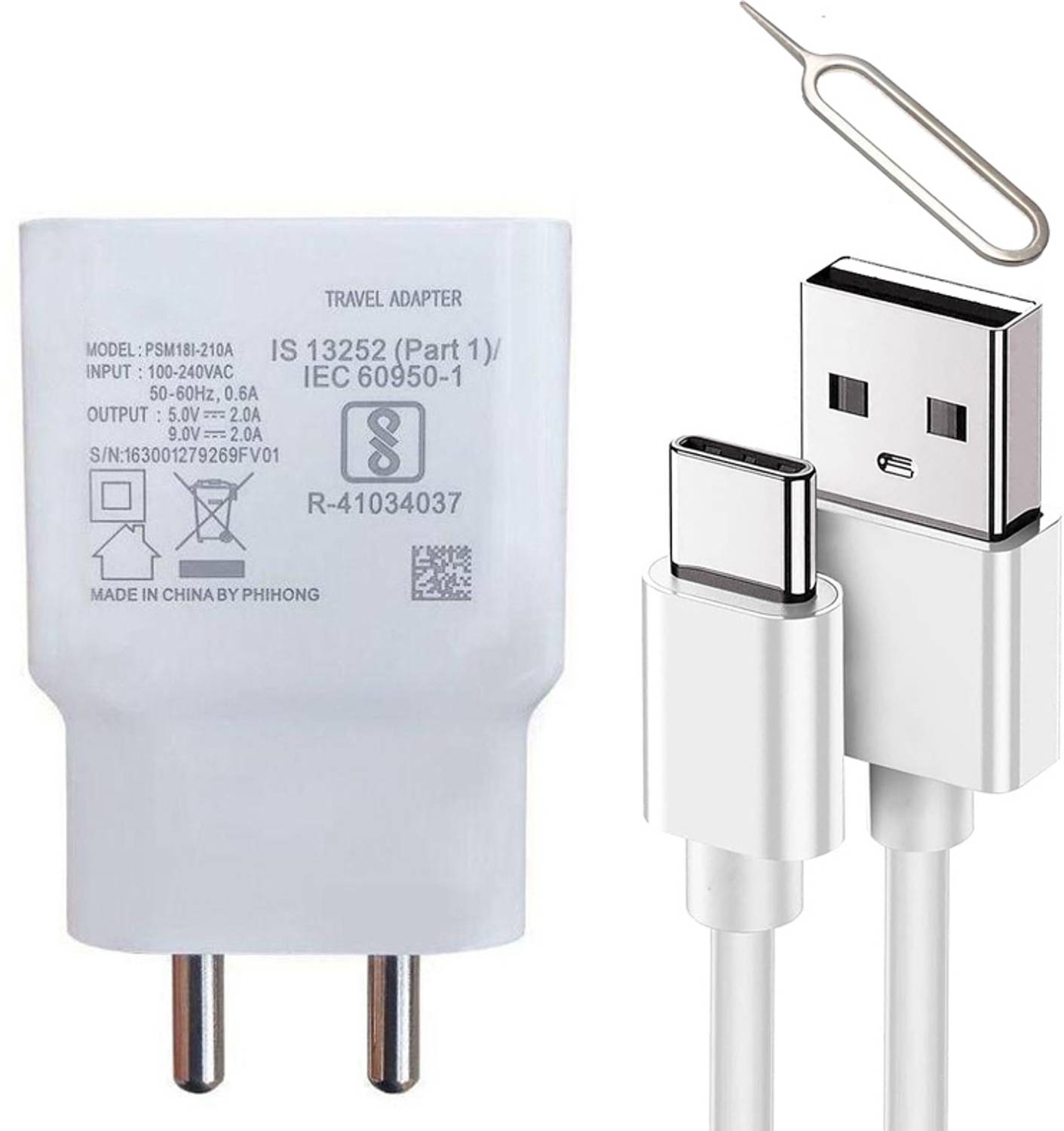 TROST Wall Charger Accessory Combo for iQOO Z6 Lite 5G & iQOO Z6 5G/ Vivo S1 Pro/T1 5g/ T1 x