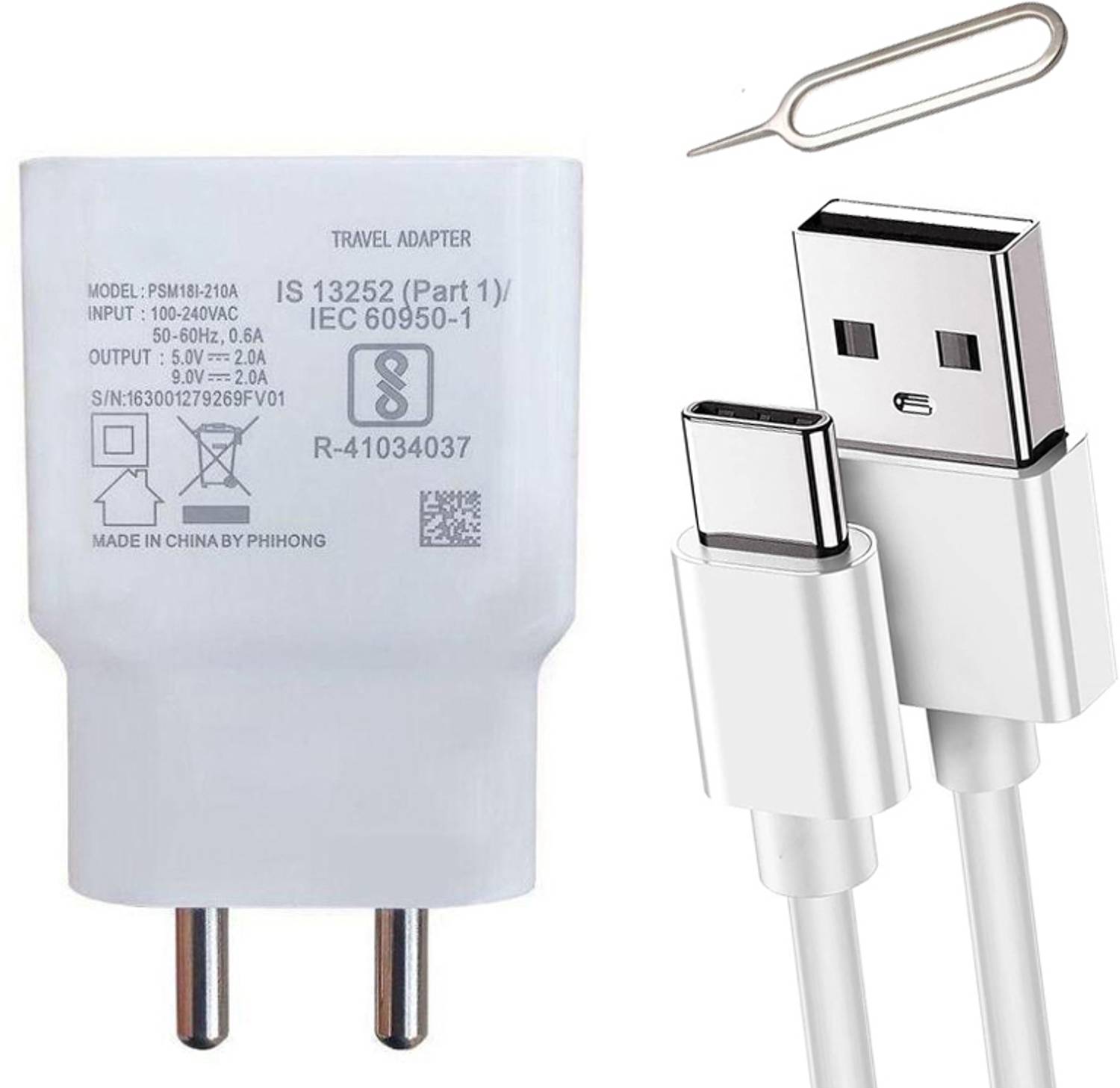 TROST Wall Charger Accessory Combo for Y28 5g/ Y17s/ Y56/Y51A/ Y30/ Y22 2022/ Y28 5G/ Y31/ Y16/ Y21/ Y21A/ Y21E/ Y21T