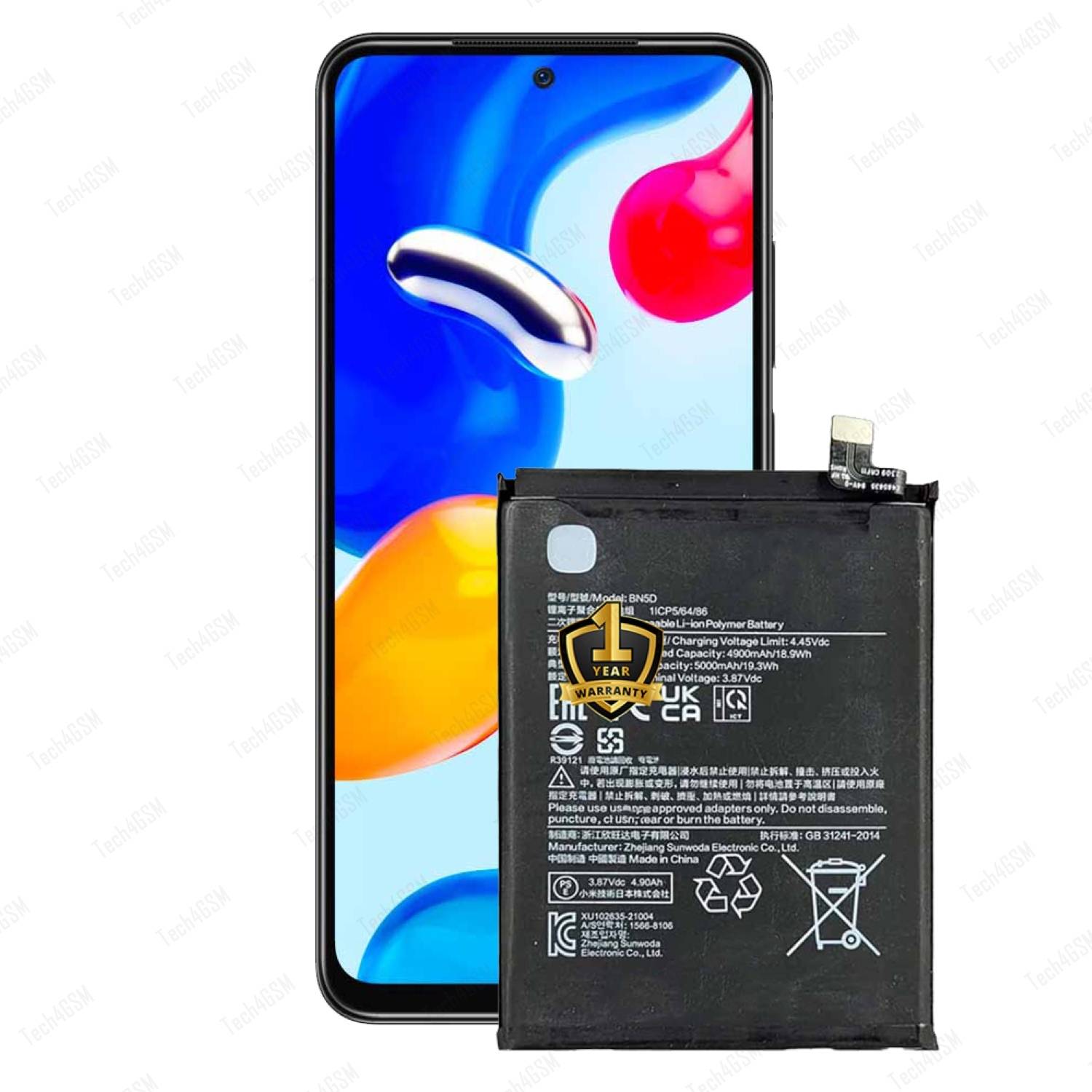 Tech4GSM Mobile Battery For Xiaomi Xiaomi Redmi Note 11, Xiaomi