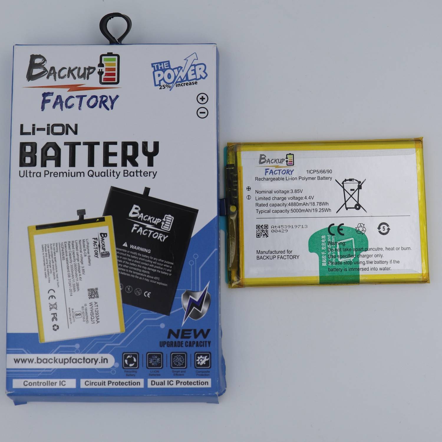 Backup Factory Mobile Battery For Vivo Y11 (2019) , 1906 , 1906_20