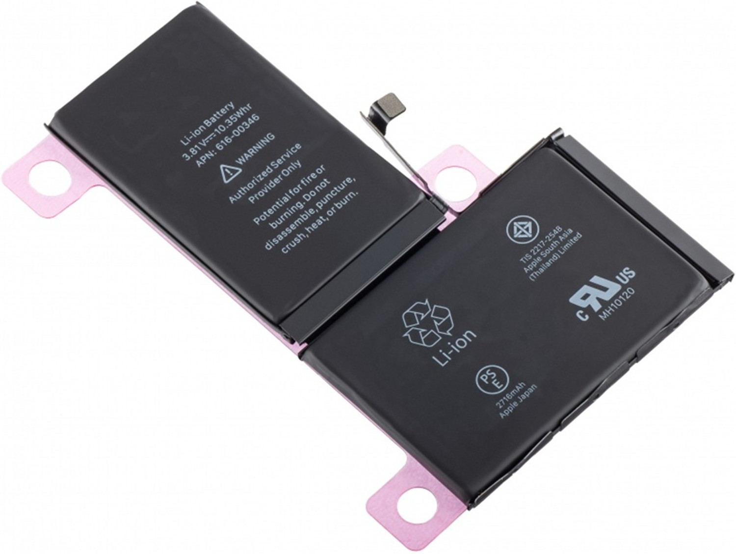 Image of APTIVOS Mobile Battery For Apple iPhone X (2716 mAh)