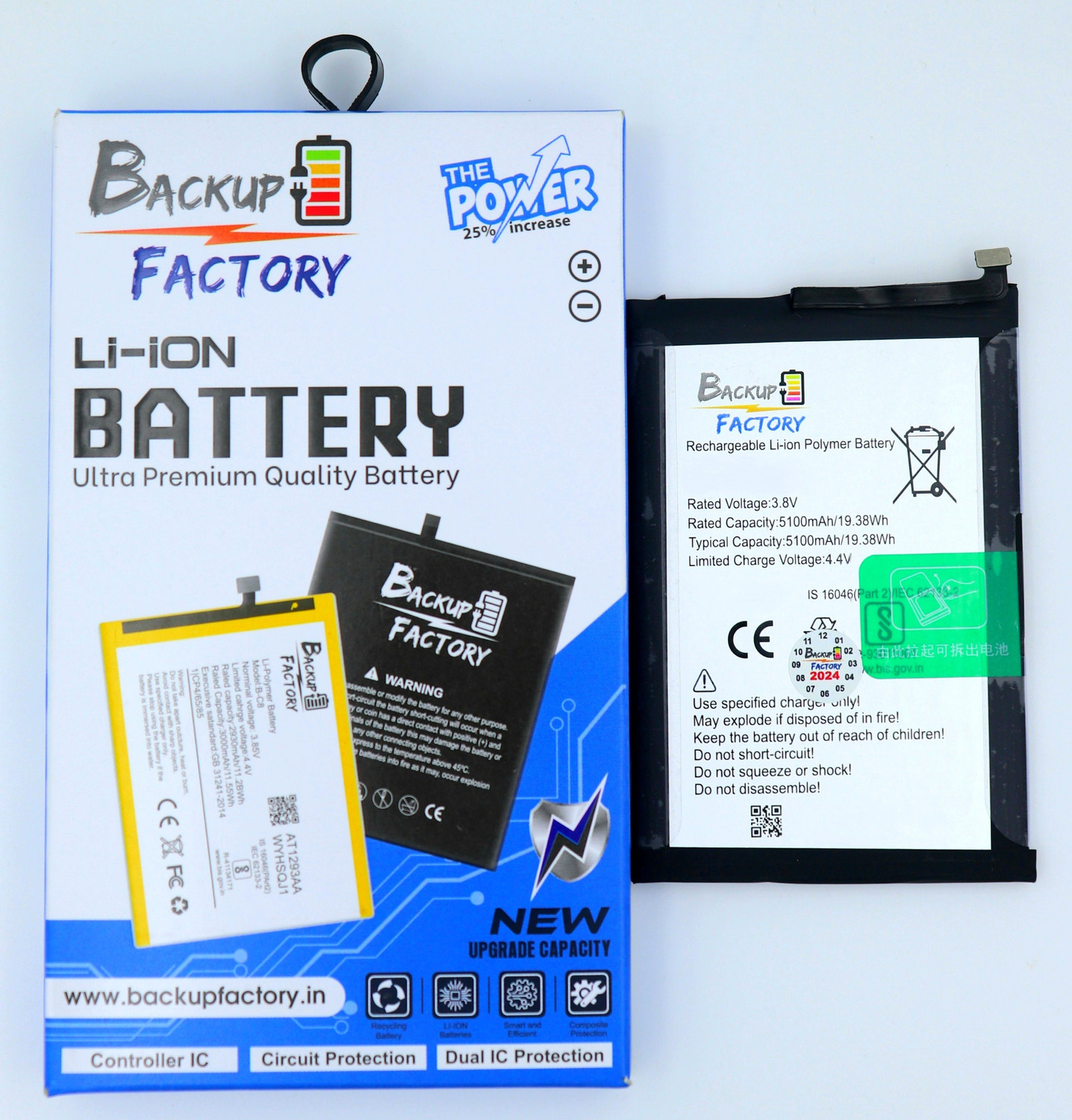 Image of Backup Factory Mobile Battery For Infinix Hot 10 , X682B , X682C , MZ-Infinix X682B , MZ-Infinix X682C