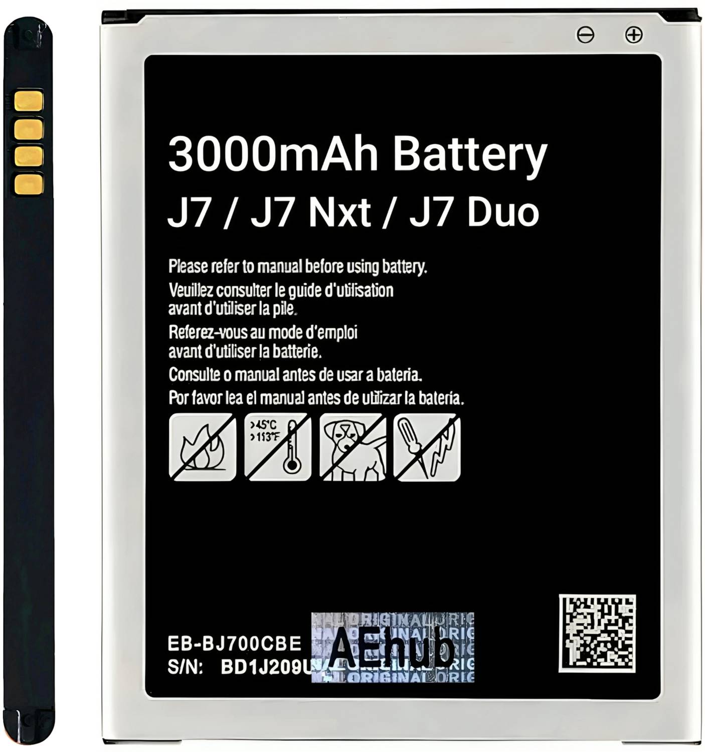 AEHUB Mobile Battery For Samsung Galaxy J7 / J7 Nxt / J7 Duo / 3