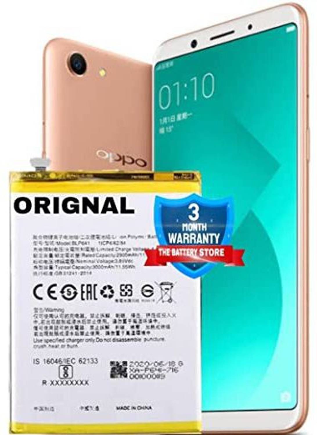 THE BATTERY STORE Mobile Battery For  OPPO A83/A71 (BLP641) BATTREY FOR Compatible with BLP641