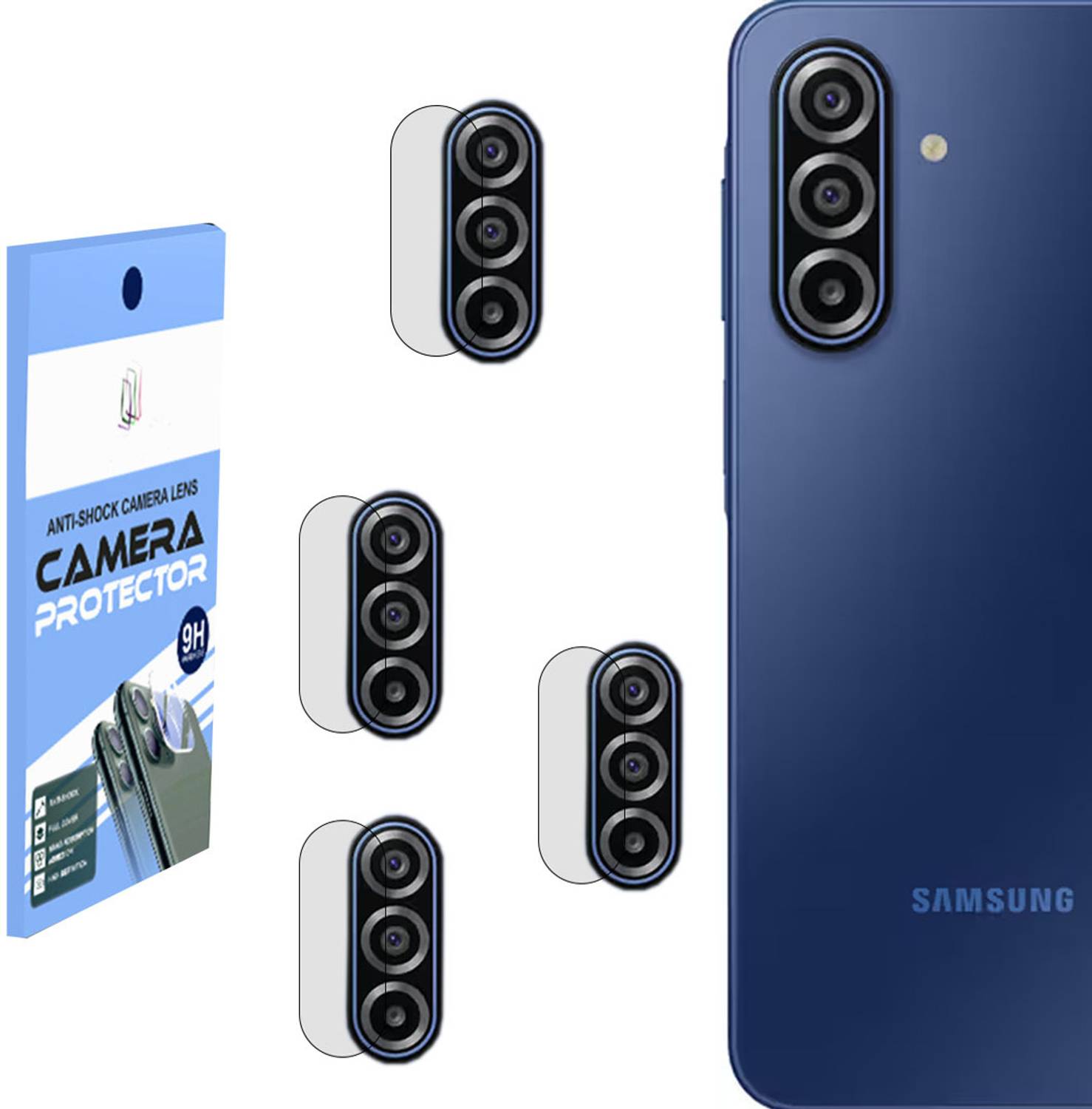 BERRIES Back Camera Lens Glass Protector for SAMSUNG GALAXY A17 5G, [Unbreakable Polycarbonate Material]